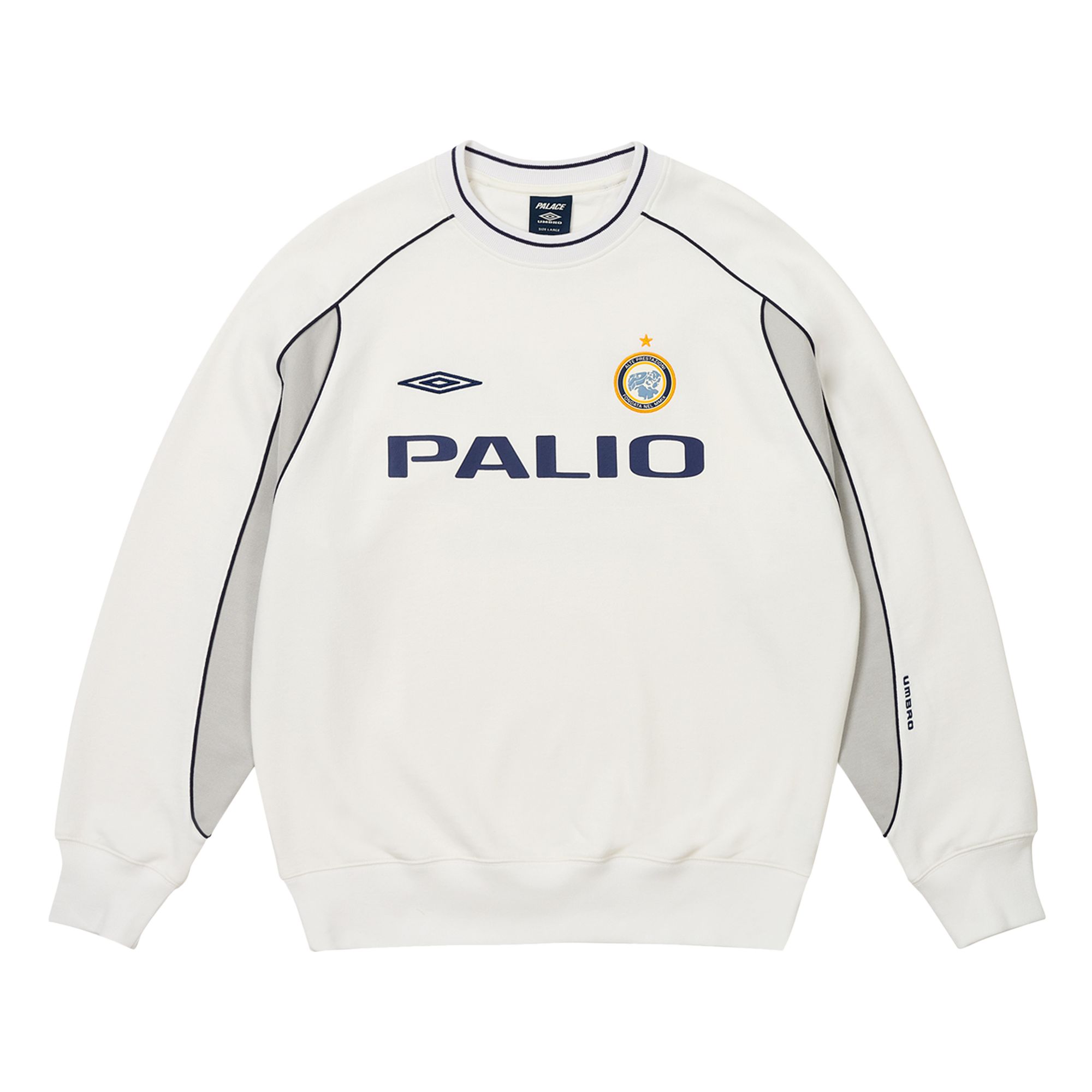 Palace x Umbro Warm Up Crew 'Grey' | Men's Size L