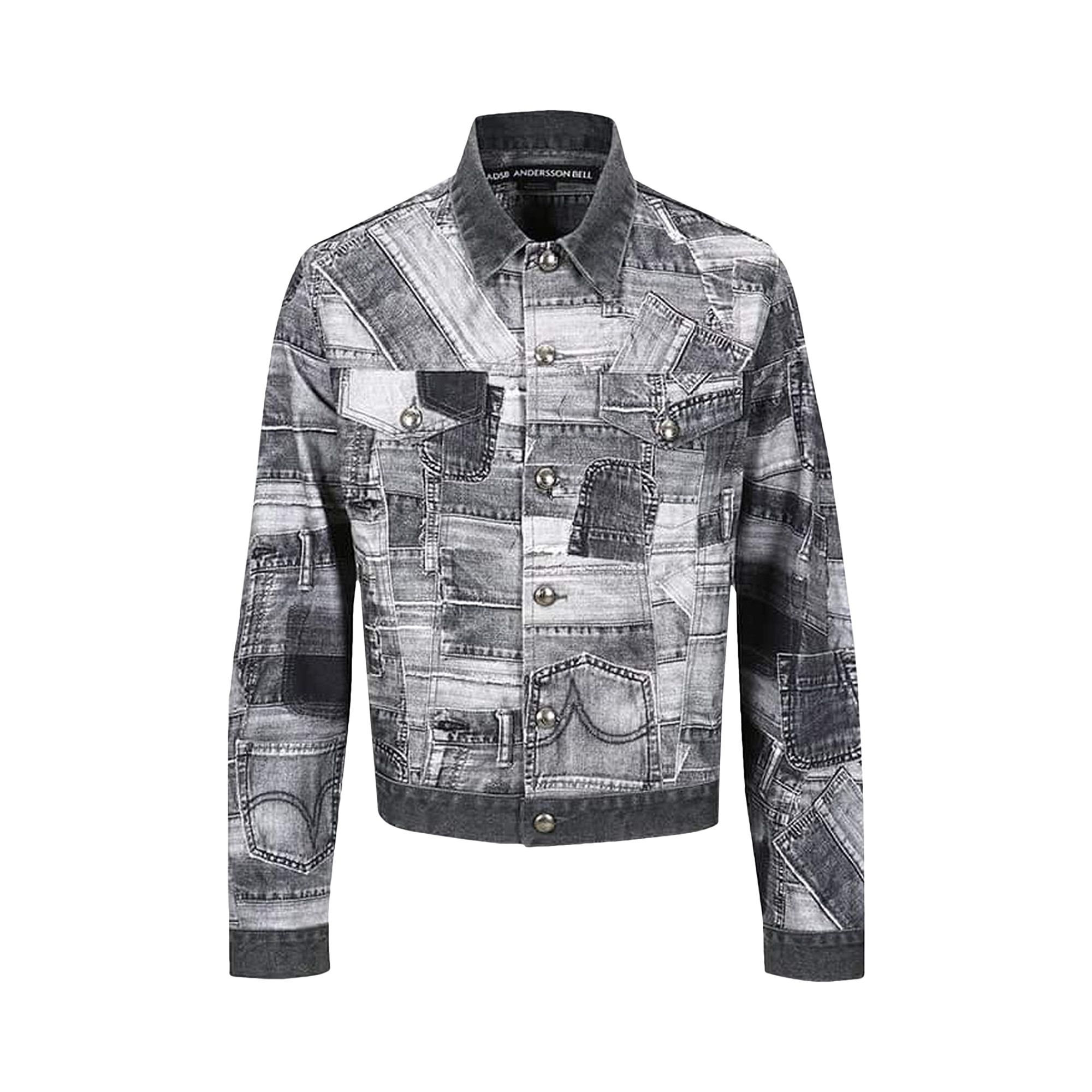 Pre-owned Andersson Bell Brno Patchwork Printed Jacket 'black'