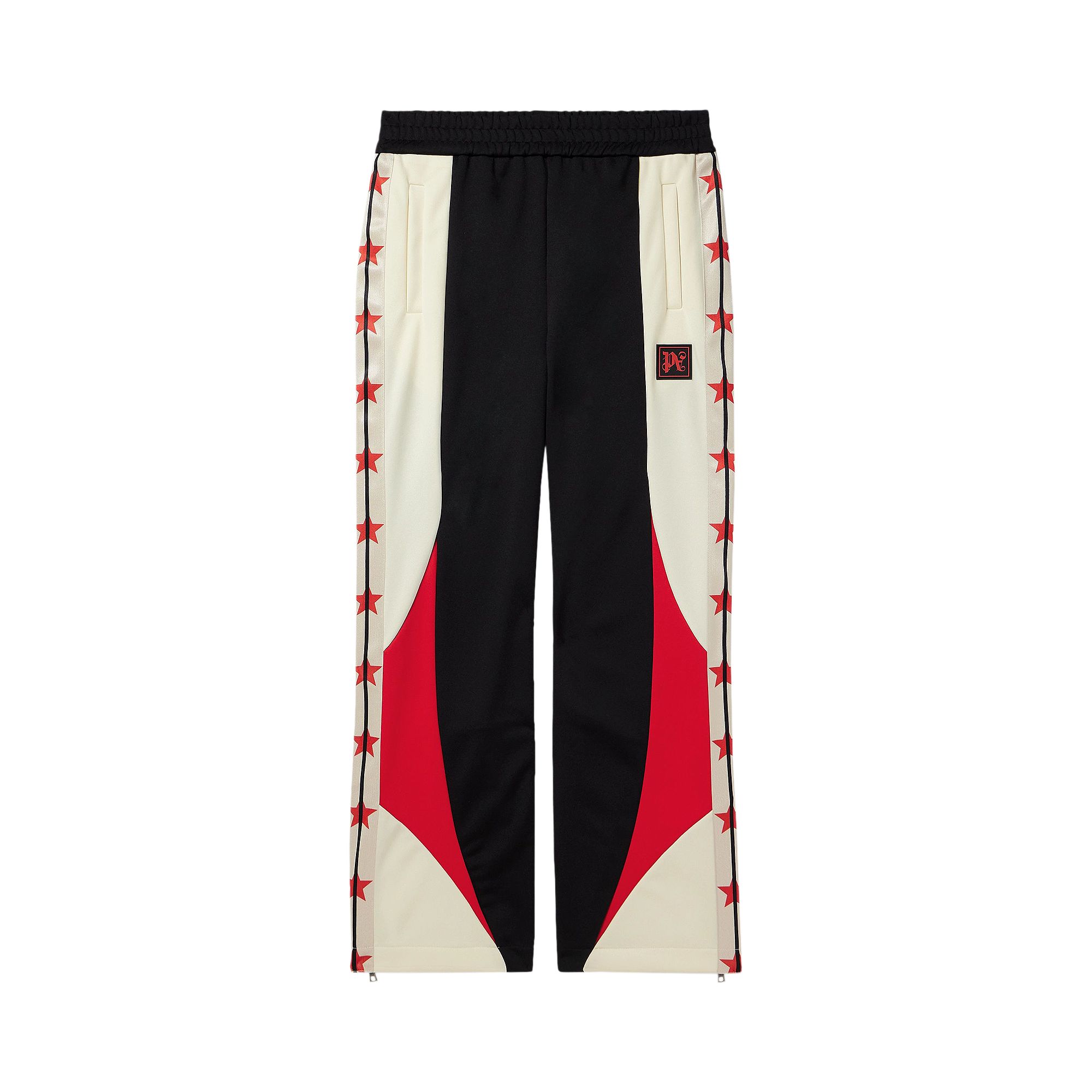 Pre-owned Palm Angels Pa Racing Track Pants 'black/white' | Men's Size L