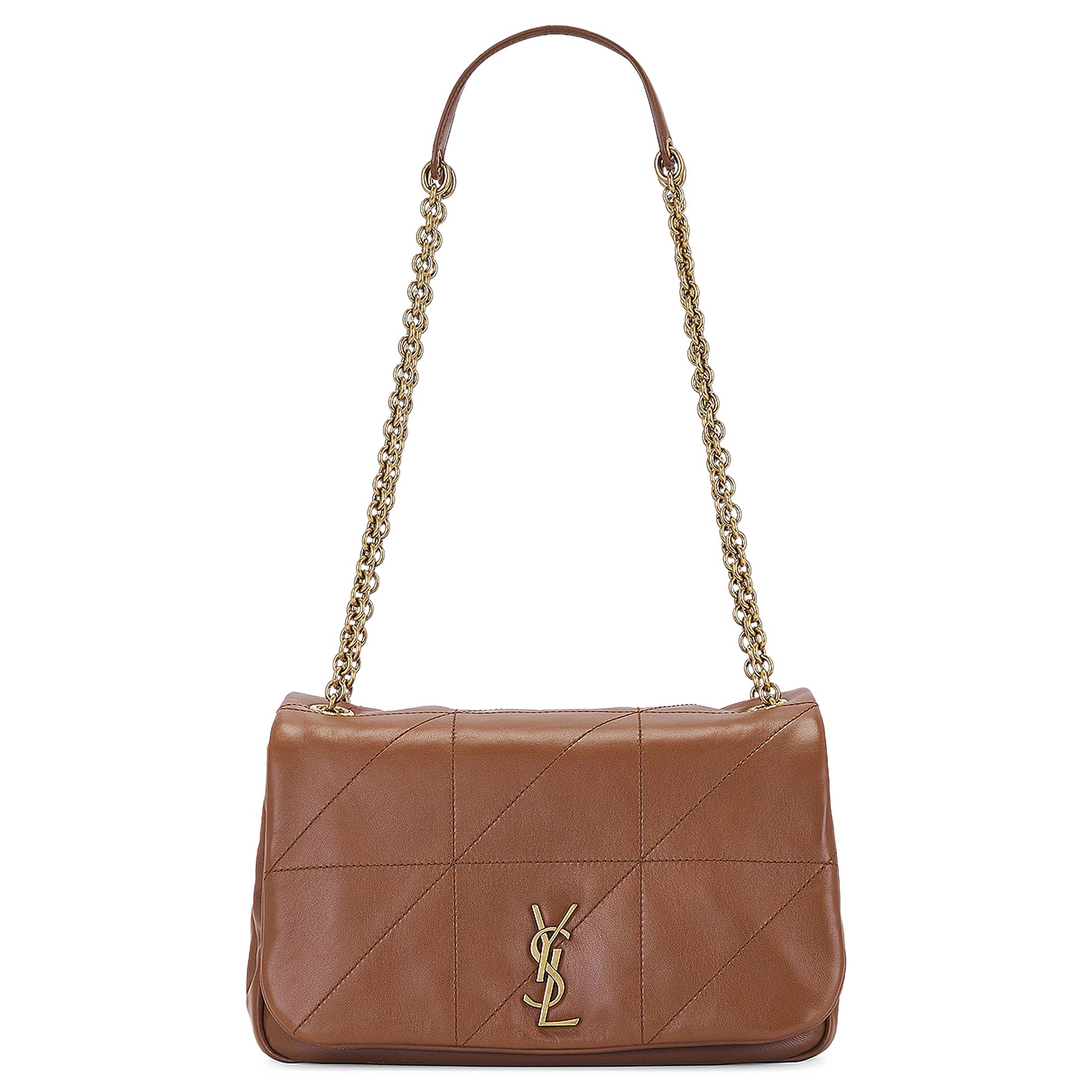 Pre-owned Saint Laurent Jamie Bag 'light Fox' In Brown