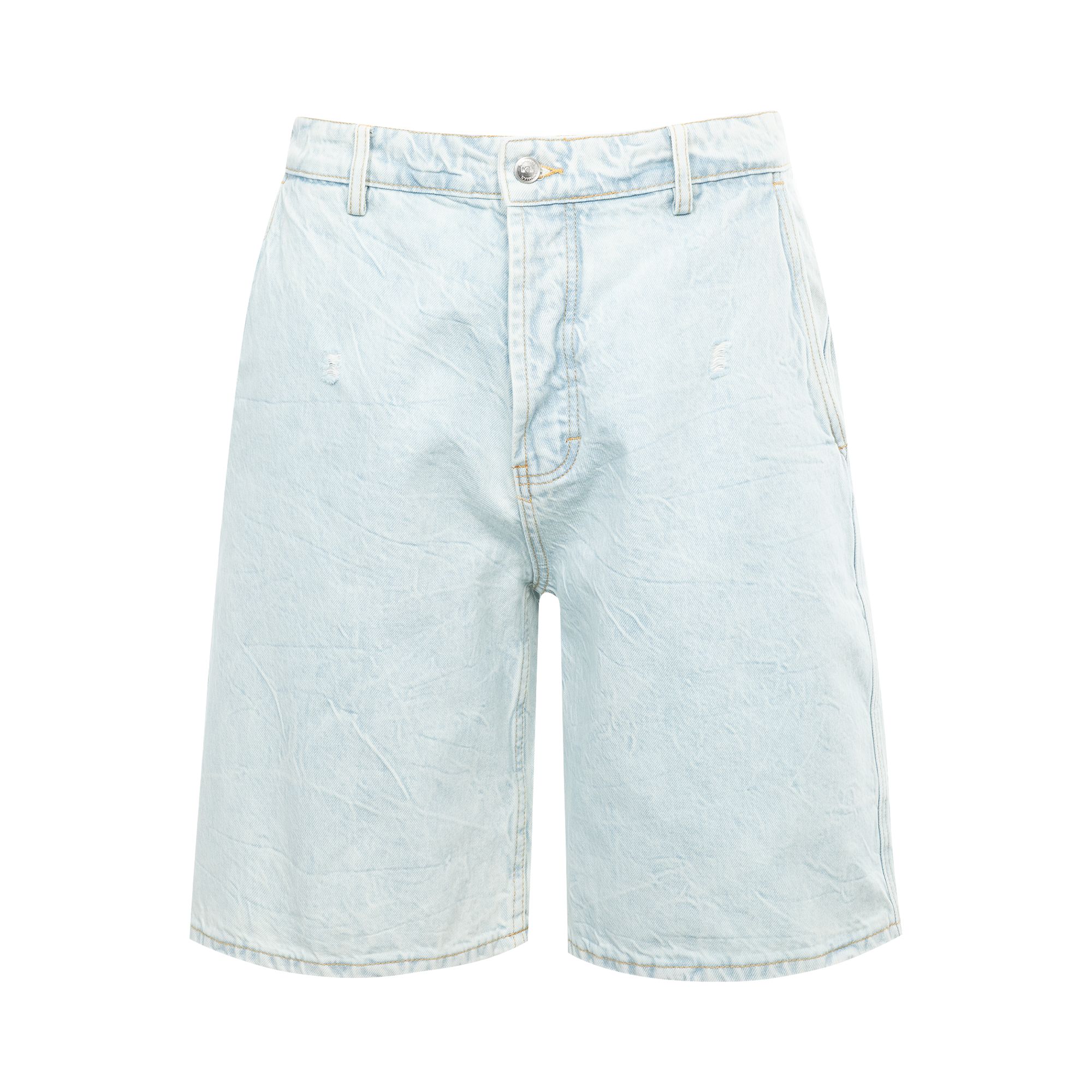Pre-owned Nahmias Bleach Stone Shorts 'light Wash' | Blue | Men's Size 32