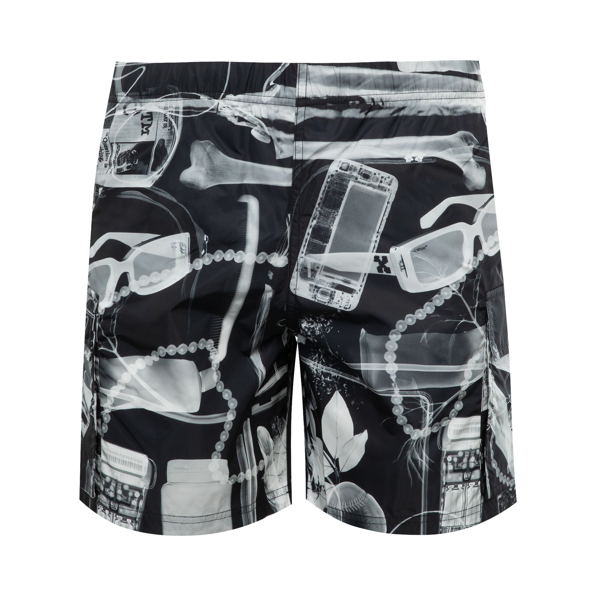 Pre-owned Off-white X-ray Cargo Swim Shorts 'black/white' | Men's Size M