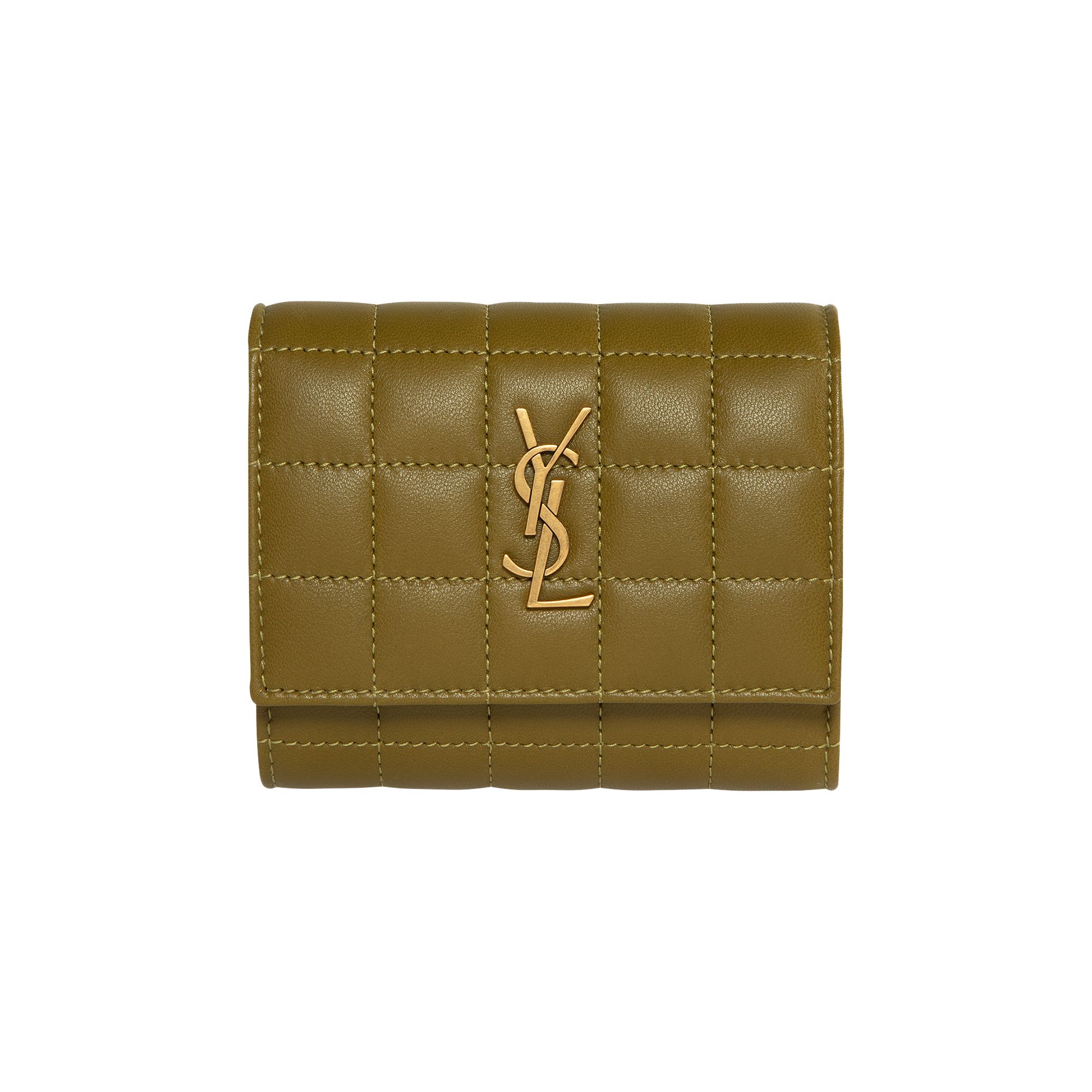 Saint Laurent Wallet 'Olive Drab' | Green | Women's Size Onesize