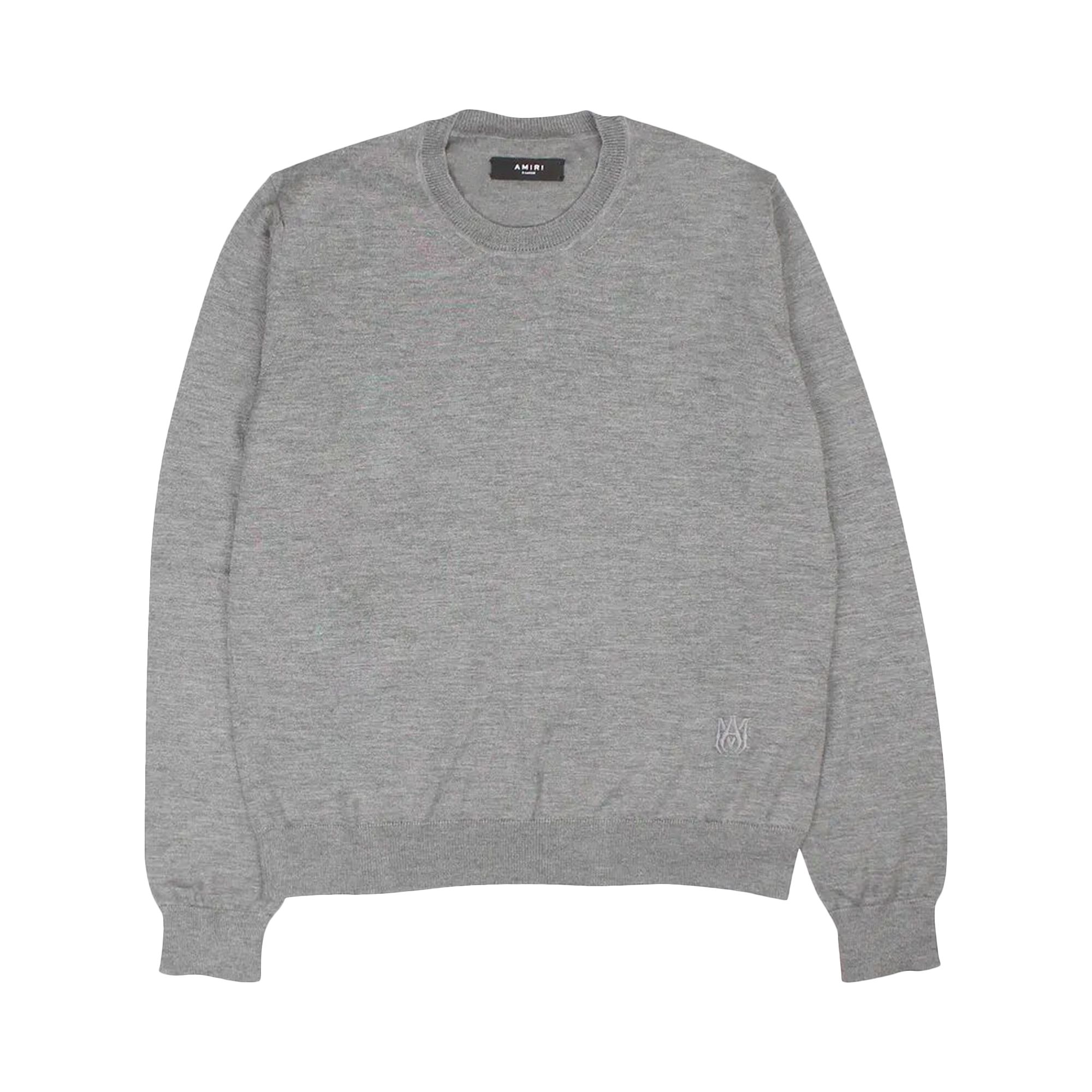 Amiri Embroidered Crew 'Grey' | Men's Size M
