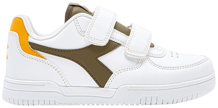 Diadora Raptor Low Little Kid White Dark Olive