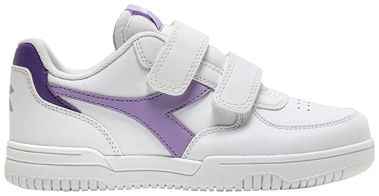 Diadora Raptor Low Little Kid White Purple Rose