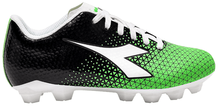 Diadora Cattura GR LPU Big Kid Black Green Fluo