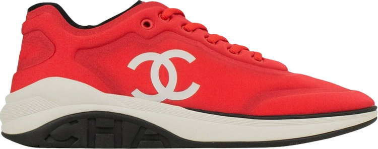 Chanel CC Logo Sneaker 'Red'