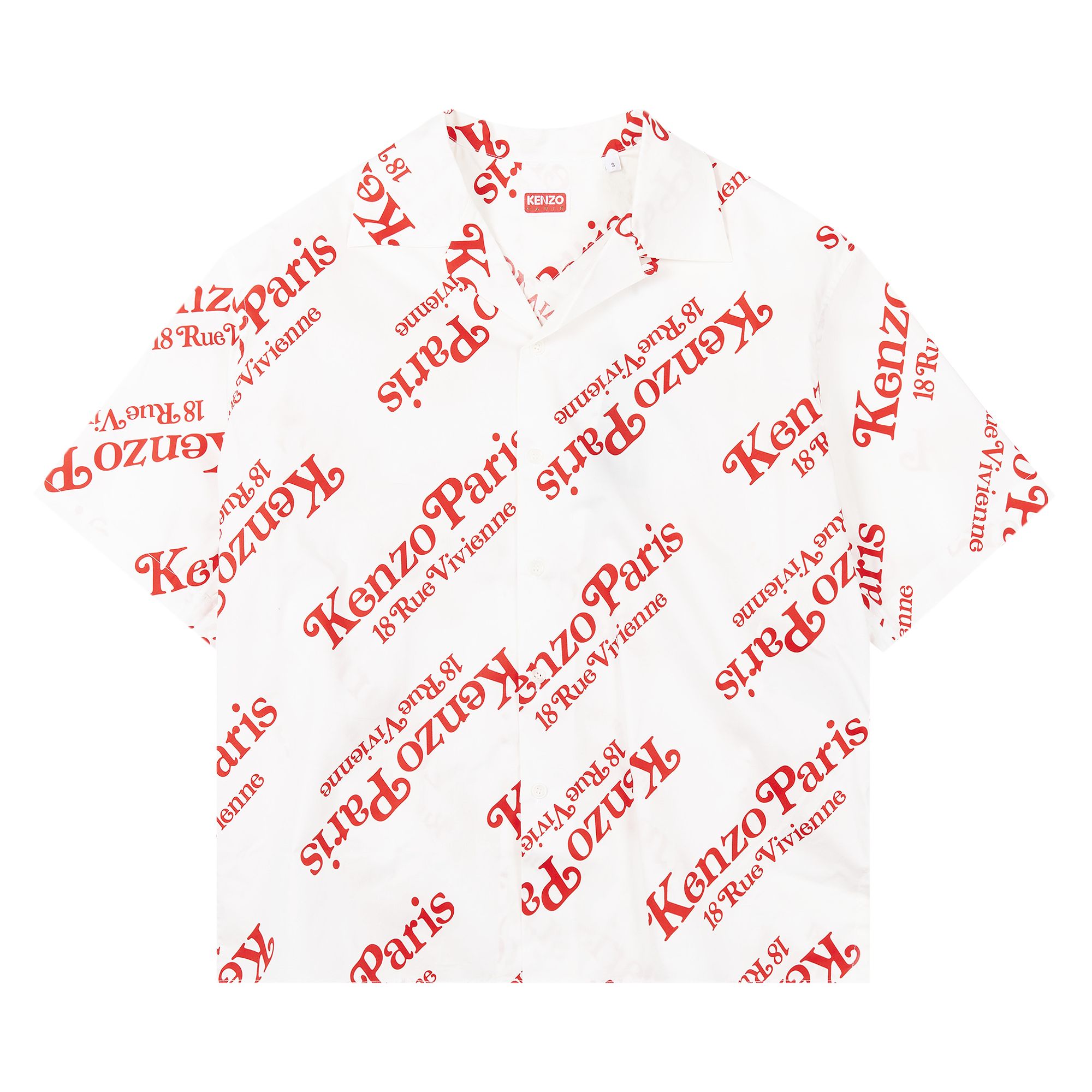 Pre-owned Kenzo X Verdy Boxy Shirt 'off White' | Cream | Men's Size L