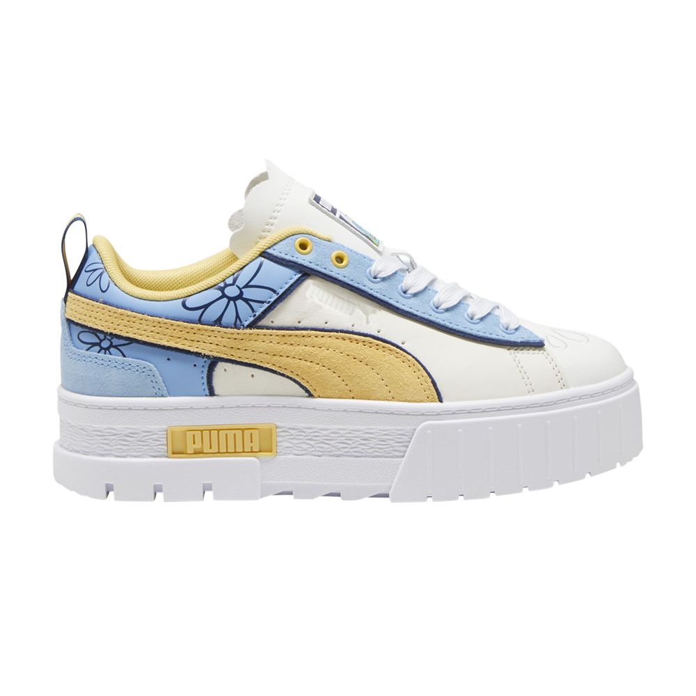 Pre-owned Puma The Smurfs X Wmns Mayze 'white Flaxen'