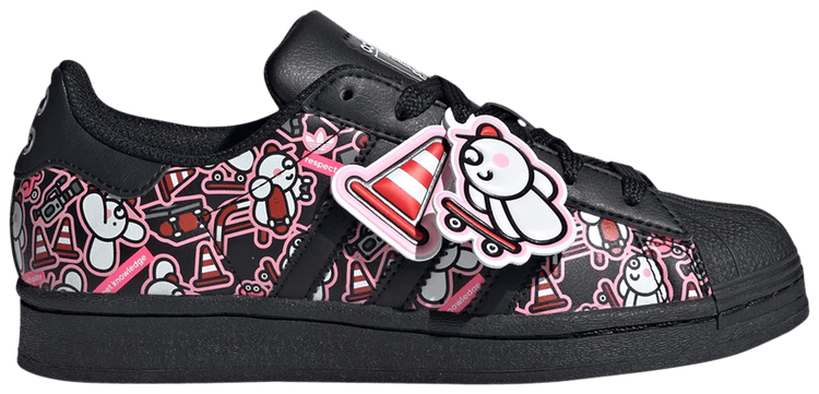 James Jarvis x adidas Originals Superstar Big Kid Abstract Trefoil