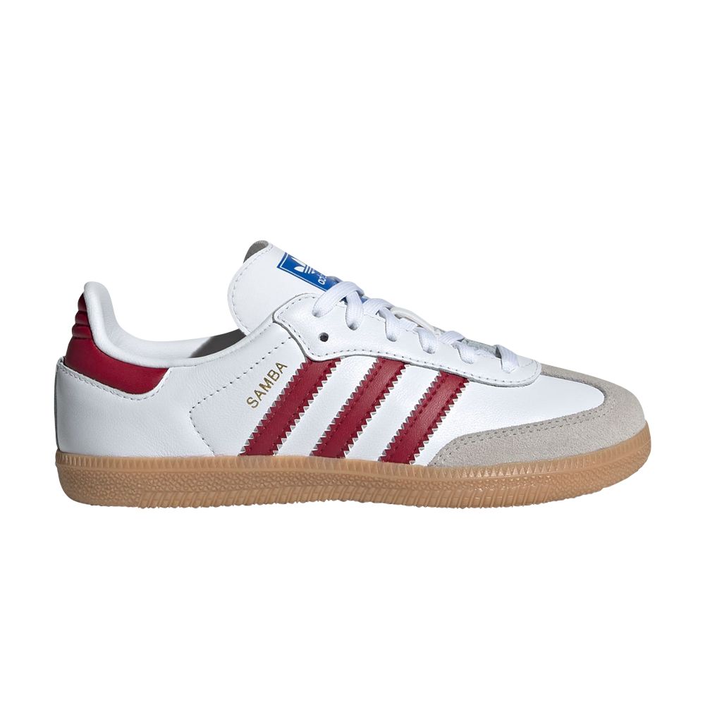 adidas Samba OG C 'White Collegiate Burgundy Gum' | Kid's Size 2.5