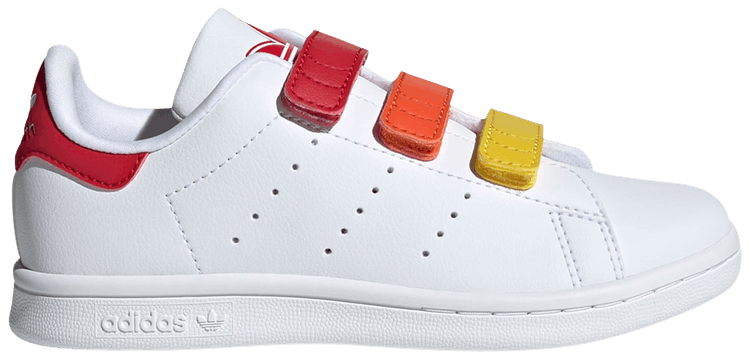 Adidas Stan Smith J White Better Scarlet