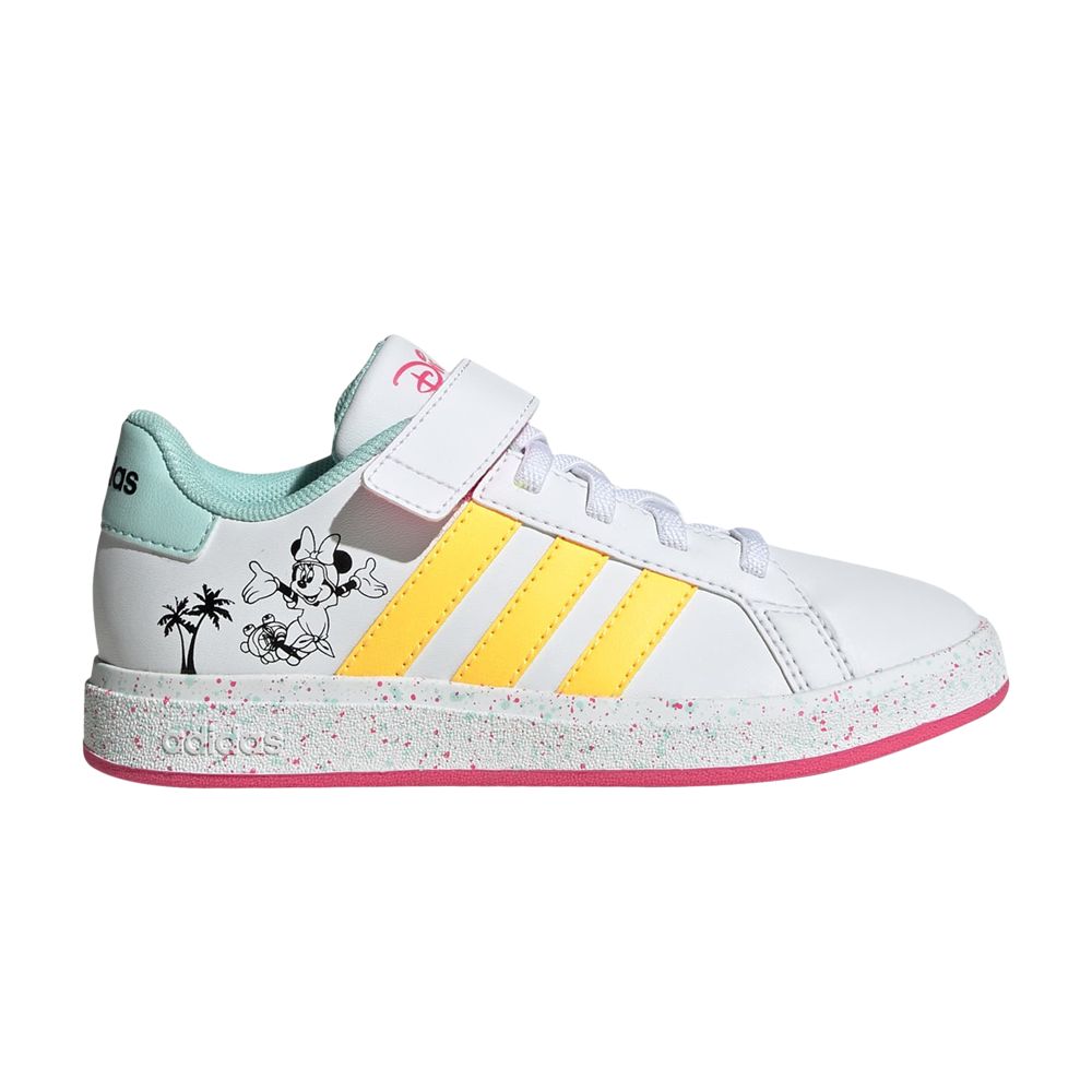 Pre-owned Adidas Originals Adidas Disney X Grand Court J 'minnie Mouse' | White | Kid's Size 2