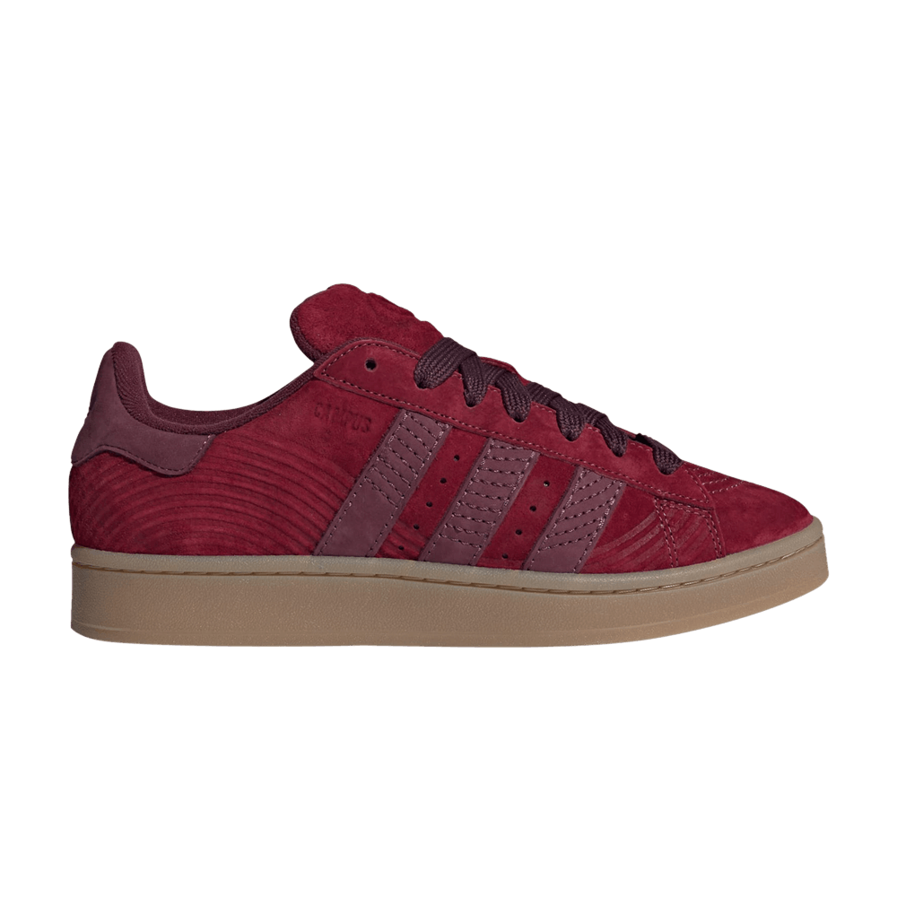 maroon adidas campus