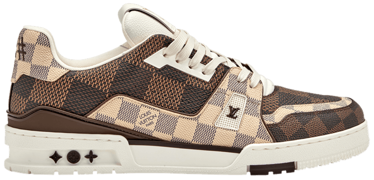Size 10.0 Louis Vuitton Trainer Monogram Damier Brown Ebene