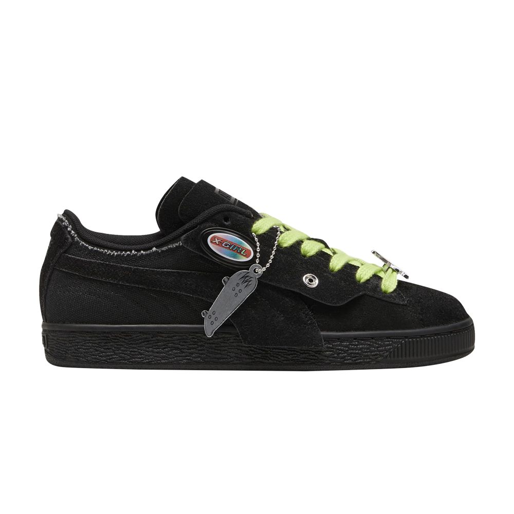 Pre-owned Puma X-girl X Wmns Suede 'black Ravish'
