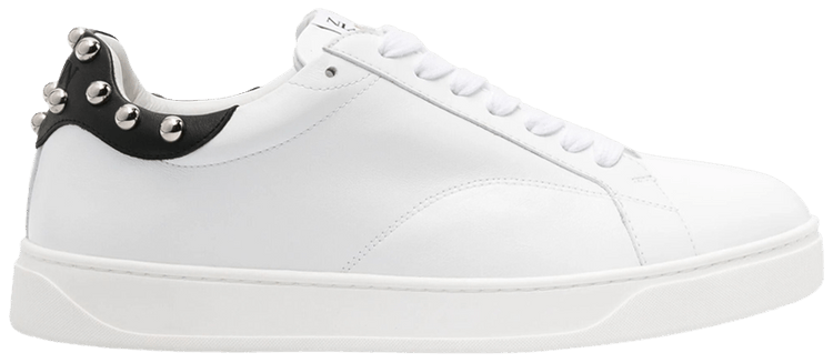 Lanvin DDB0 Sneaker Studded   White Jet Black