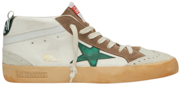 Buy Golden Goose Mid Star White Cream Green GMF00122 F003356 11229 GOAT CA