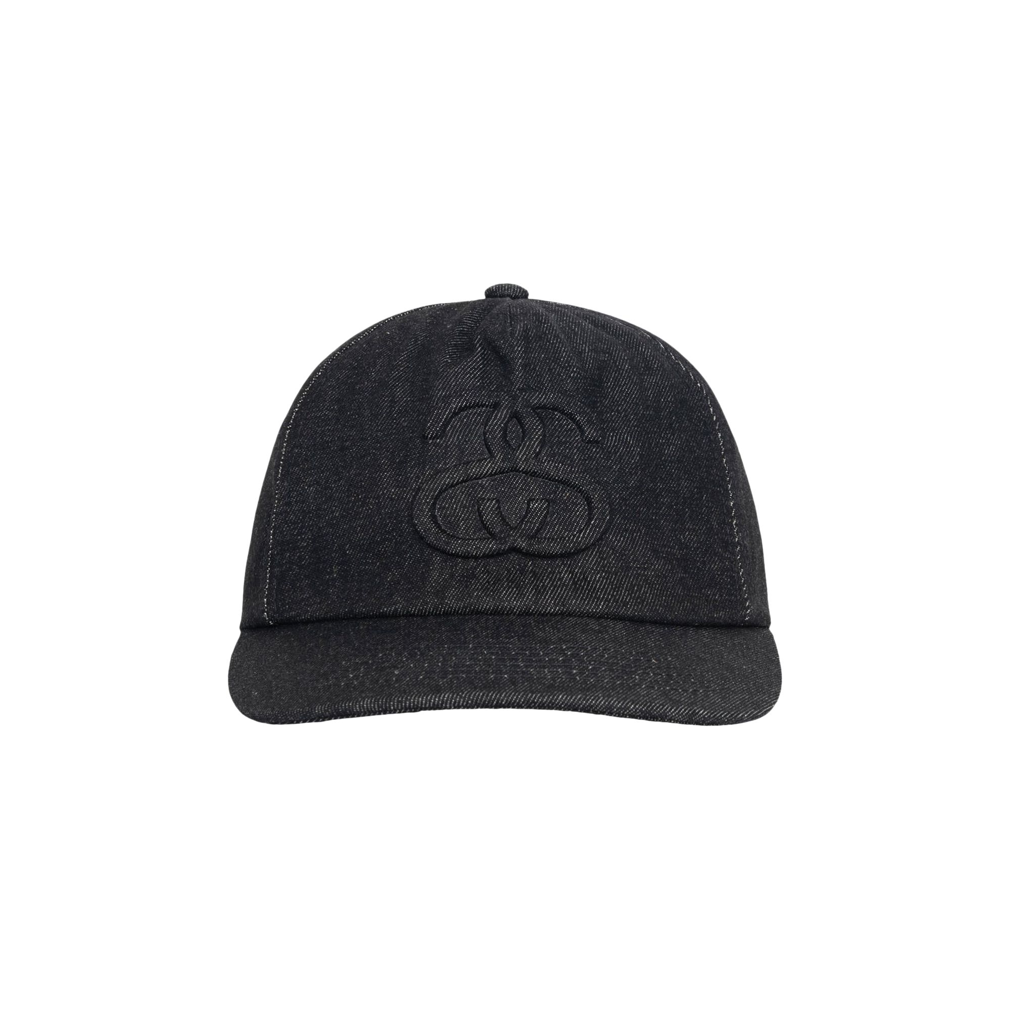Pre-owned Stussy Low Pro Big Link Emboss Snapback 'black' | Men's Size Onesize