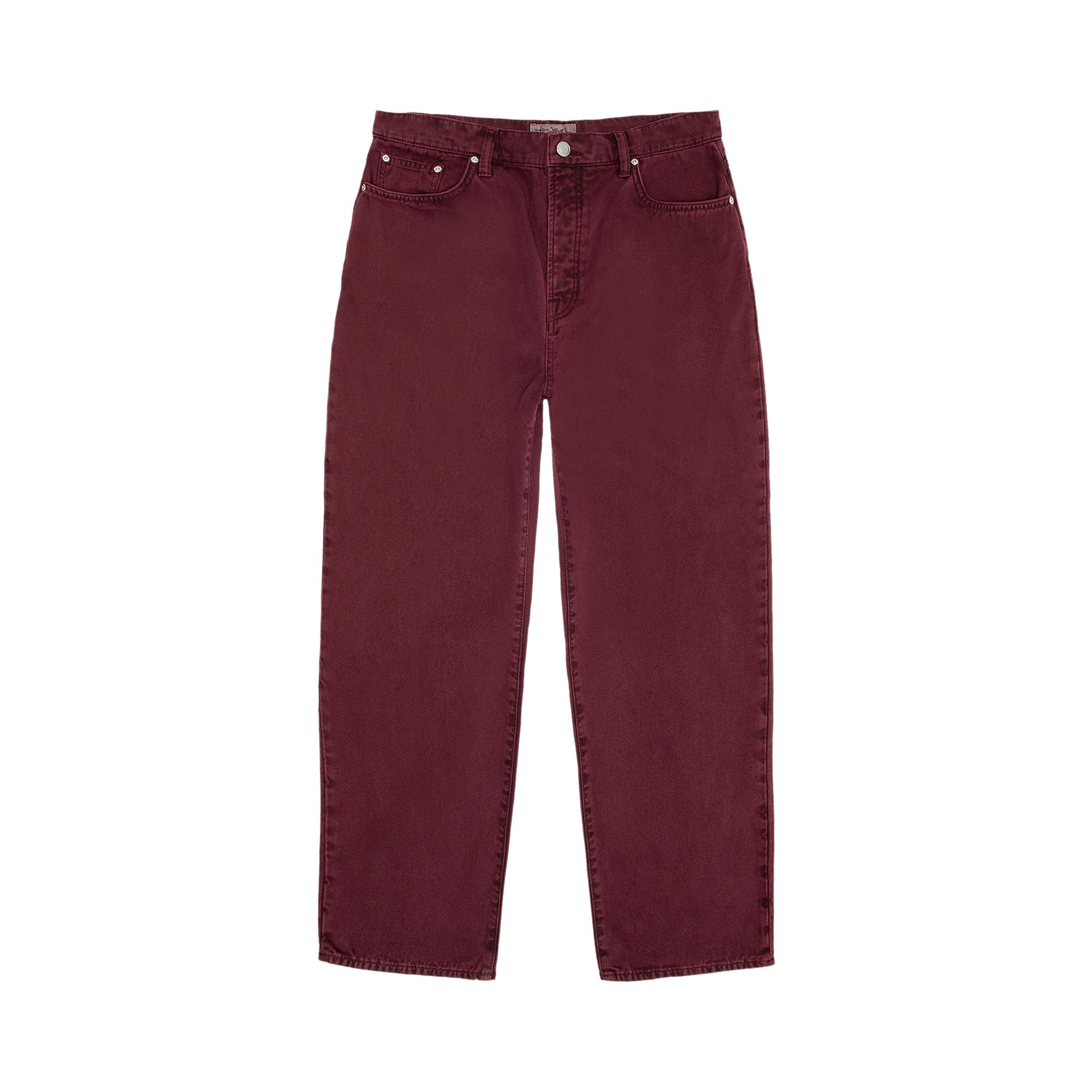 Pre-owned Stussy Big Ol' Jean 'wine' In Red
