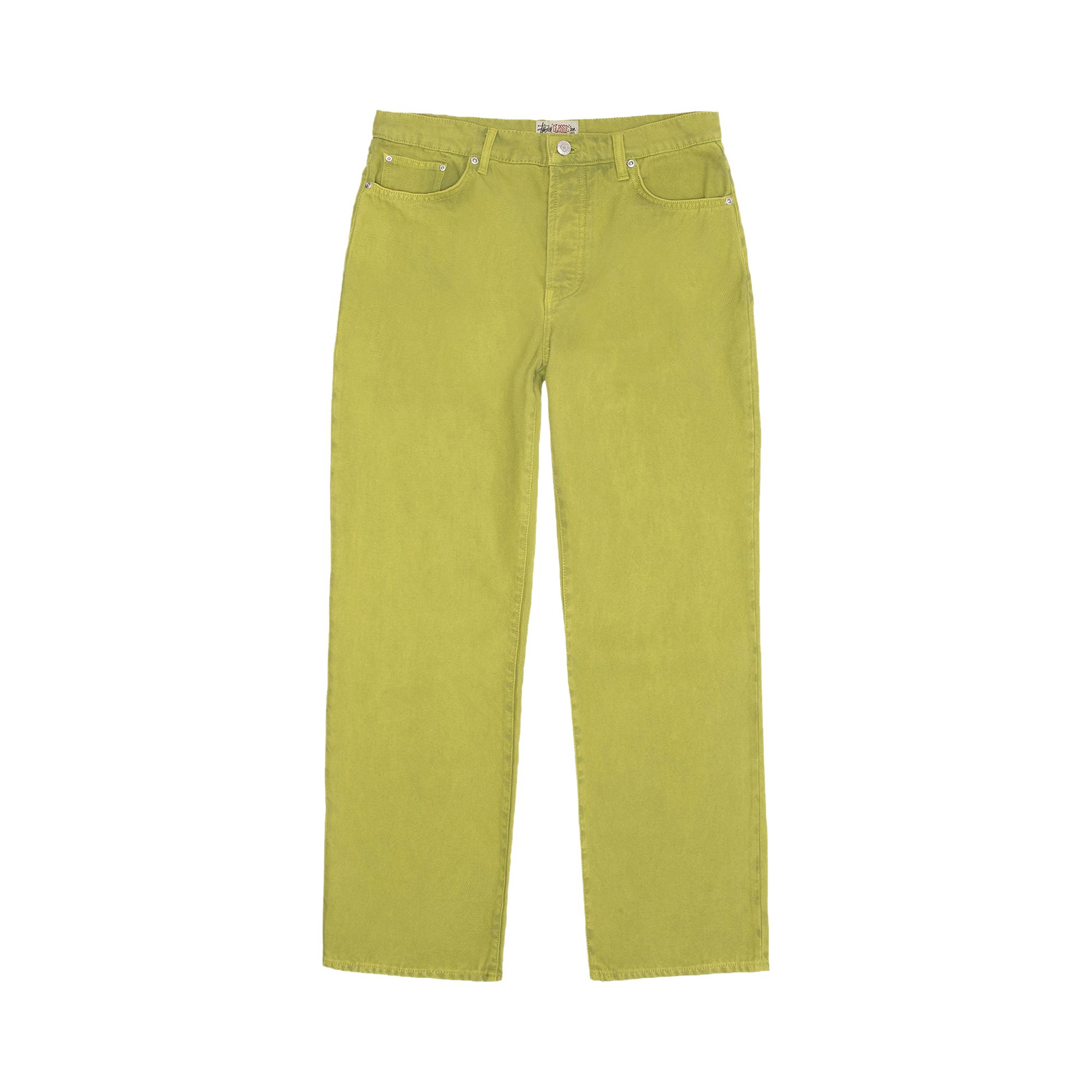 Pre-owned Stussy Classic Jean 'cactus' In Green