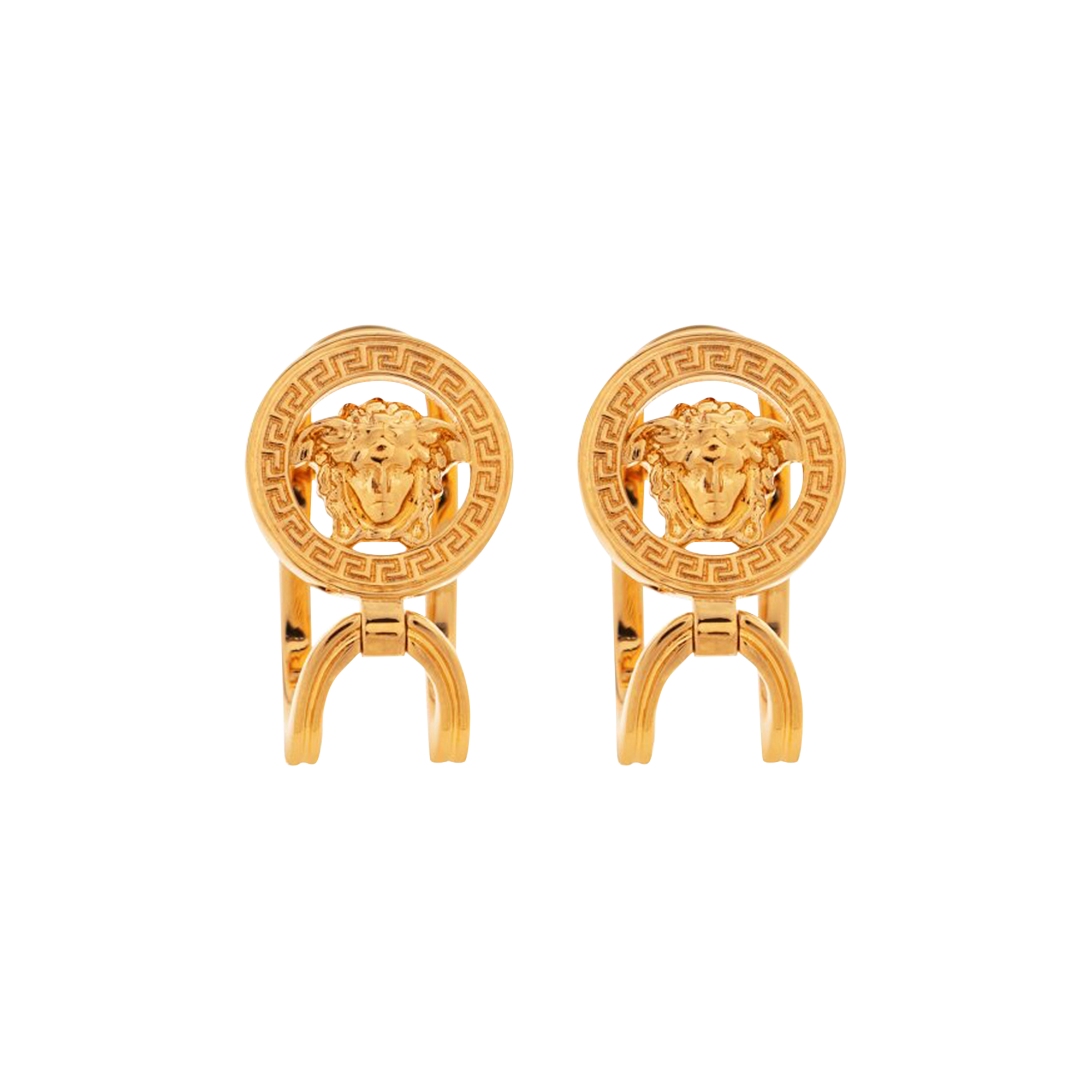 Pre-owned Versace Metal Earrings ' Gold'