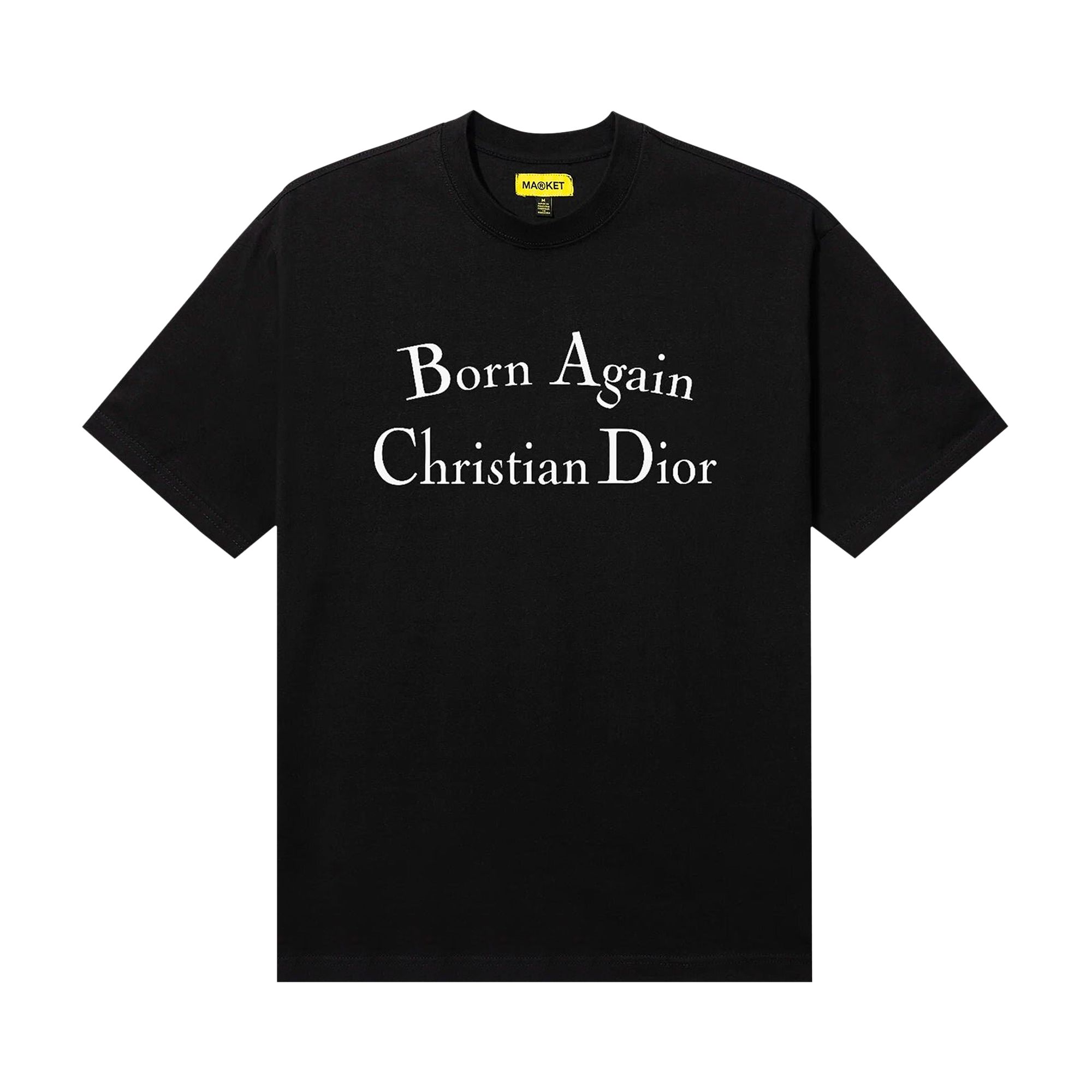 Pre-owned Market Secret Club Born Again Christian Dior T-shirt 'black' | Men's Size S