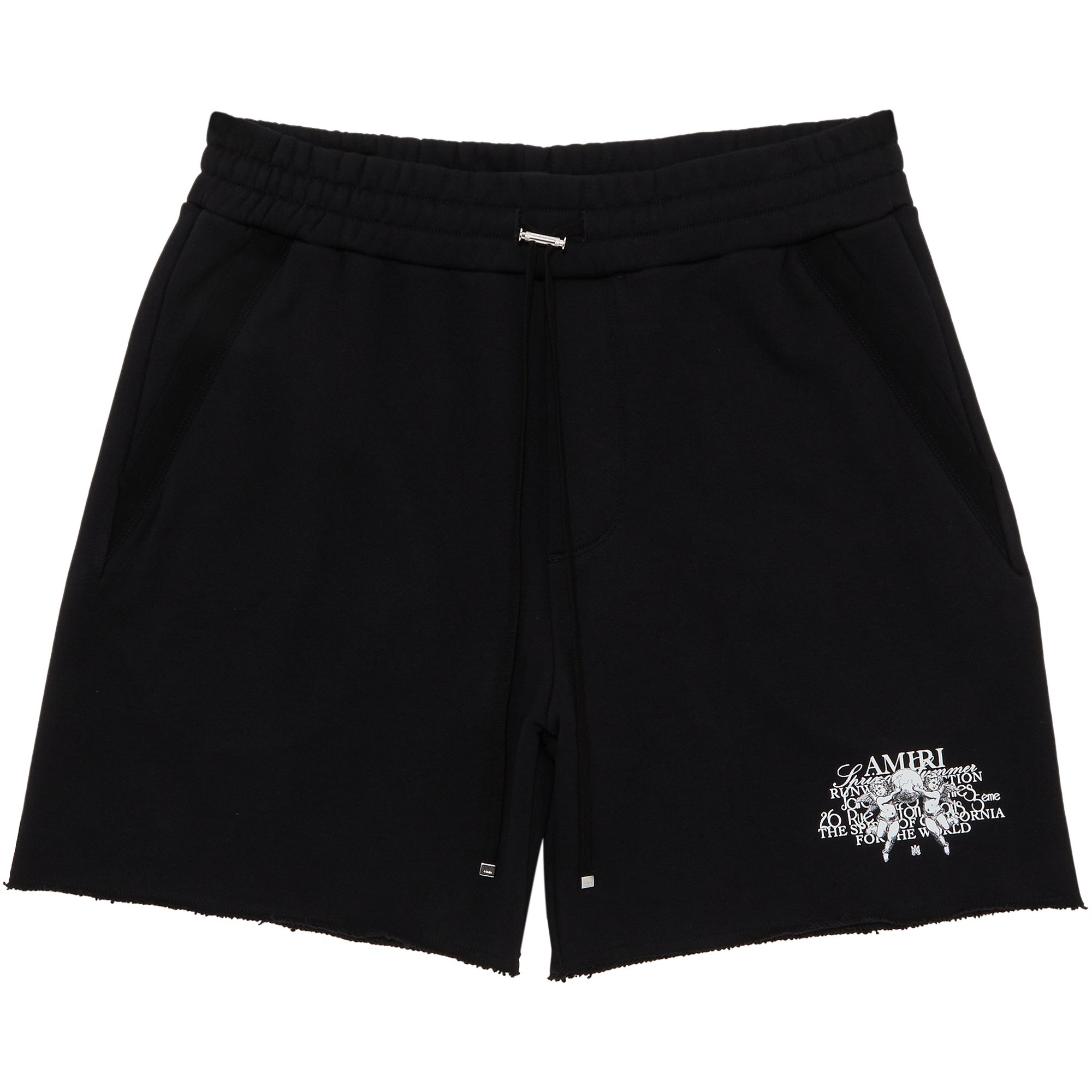 Pre-owned Amiri Cherub Text Sweatshort 'black'