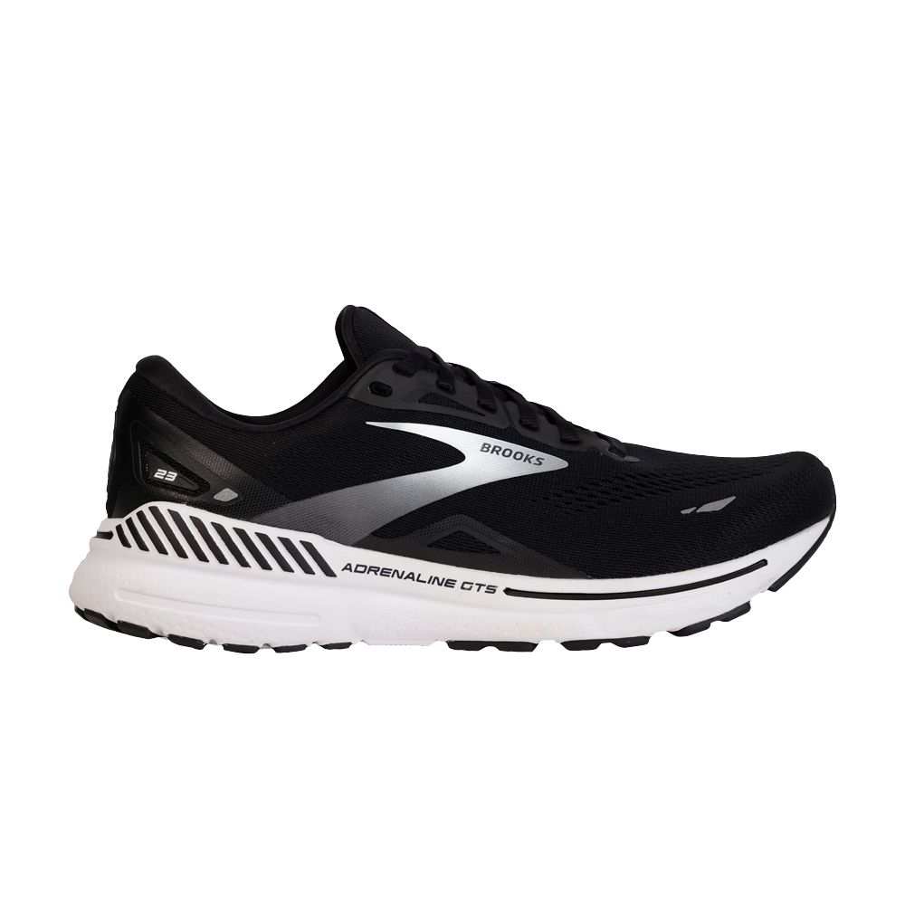 Pre-owned Brooks Adrenaline Gts 23 Wide 'black Silver' | Men's Size 7