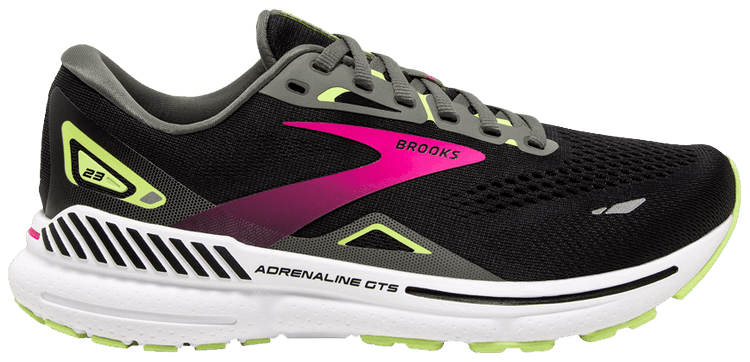 Brooks Wmns Adrenaline GTS 23 2A Narrow Black Gunmetal Pink