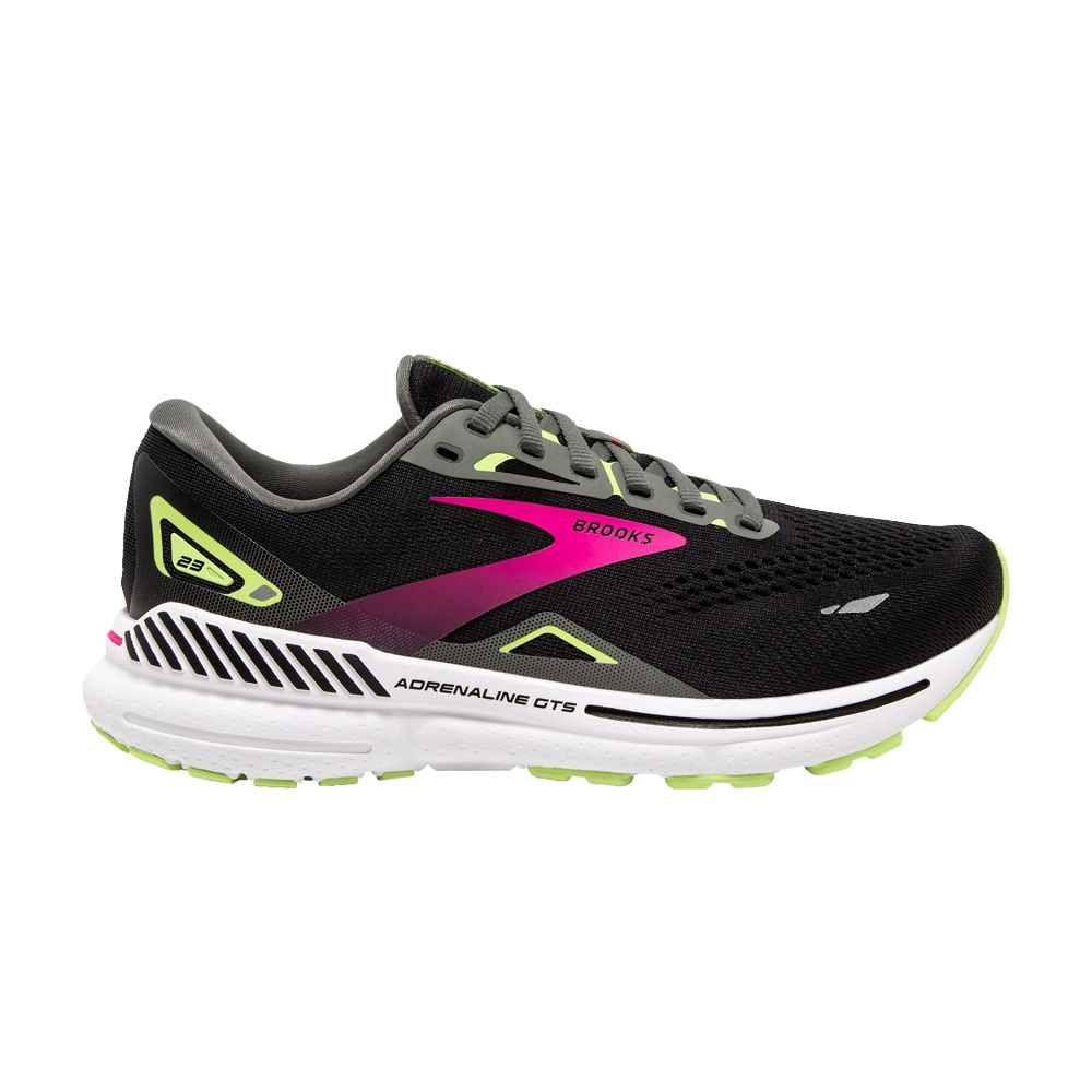 Pre-owned Brooks Wmns Adrenaline Gts 23 2a Narrow 'black Gunmetal Pink' | Women's Size 10.5