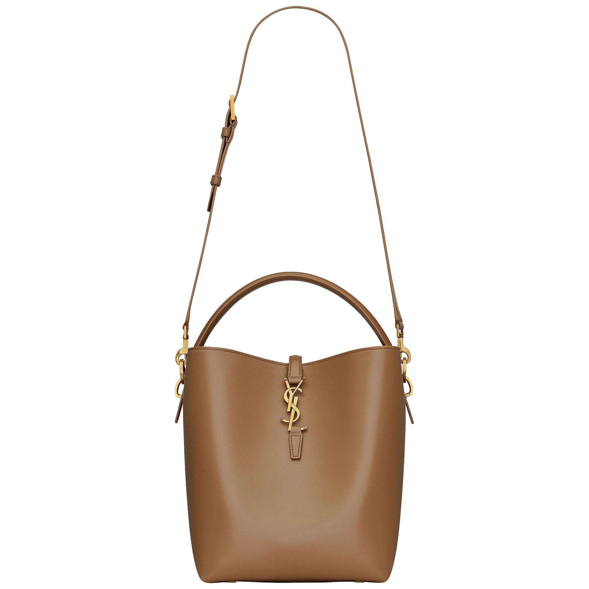 Pre-owned Saint Laurent Le 37 Bag 'dark Cork' | Tan | Women's Size Onesize