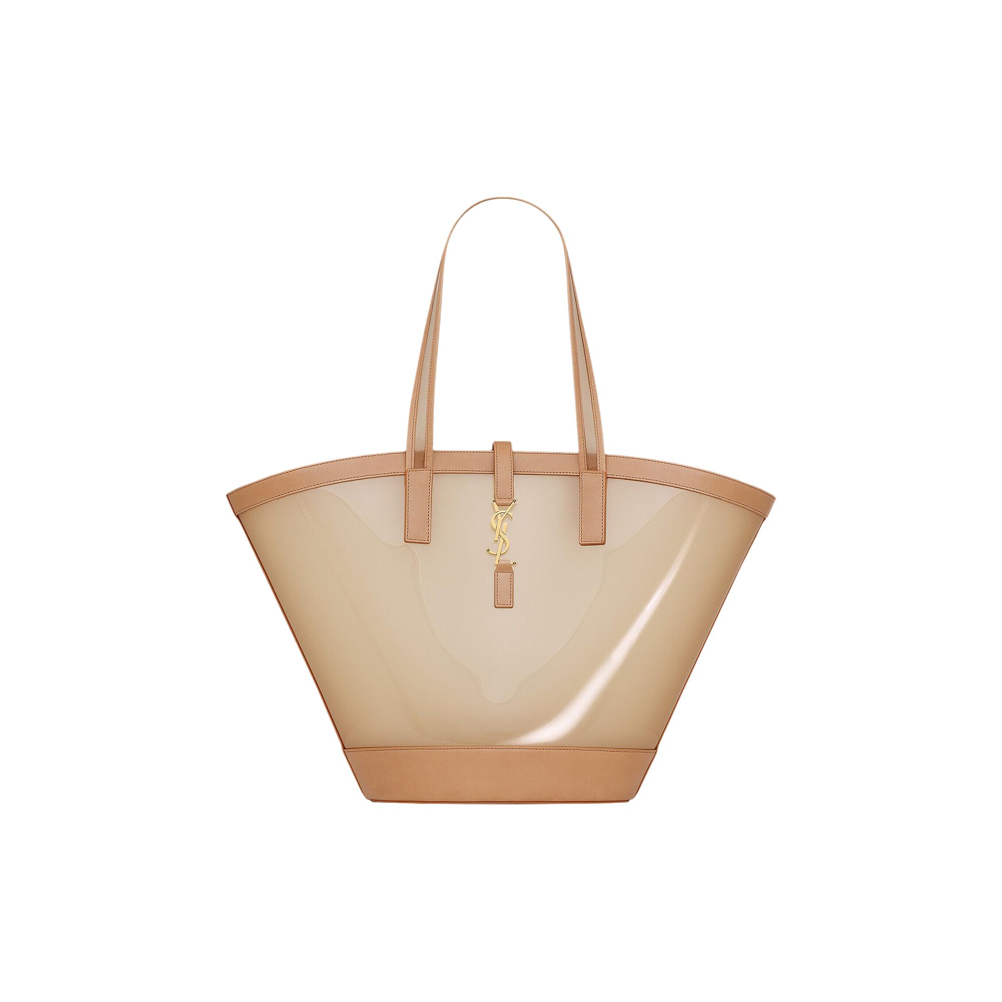 Saint Laurent Panier Medium Bag 'Oatmilk/Brown Gold' | Tan | Women's Size Onesize