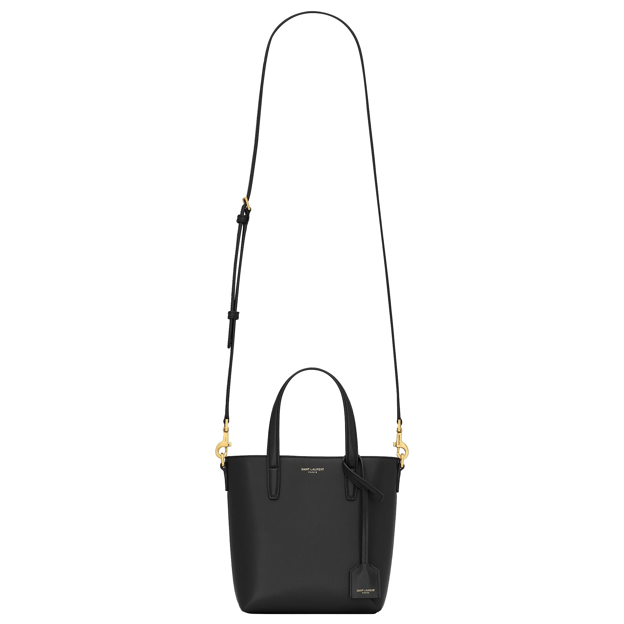 Pre-owned Saint Laurent Shopping Mini Bag 'noir' In Black