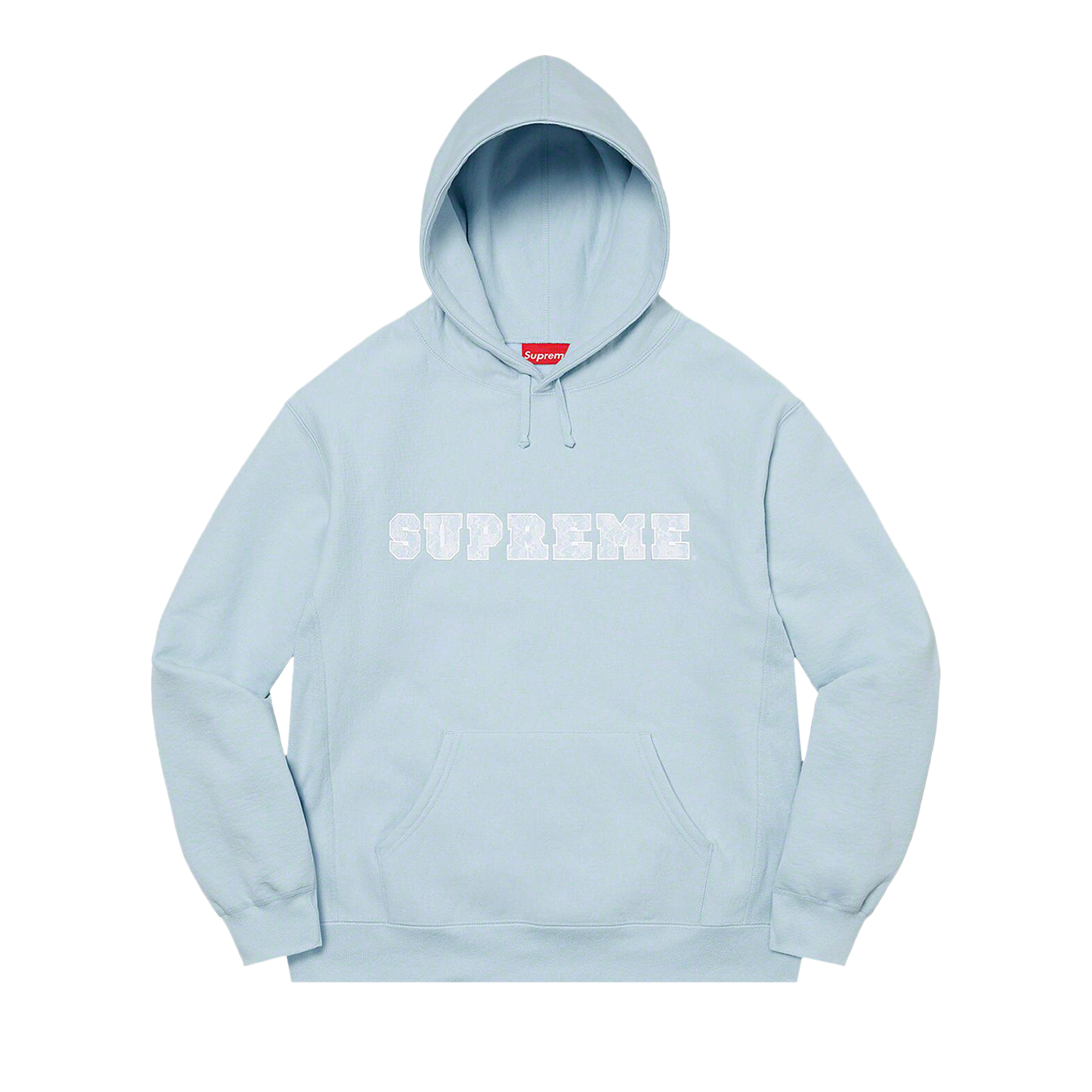 Pre-owned Supreme Lace Hooded Sweatshirt 'light Blue'
