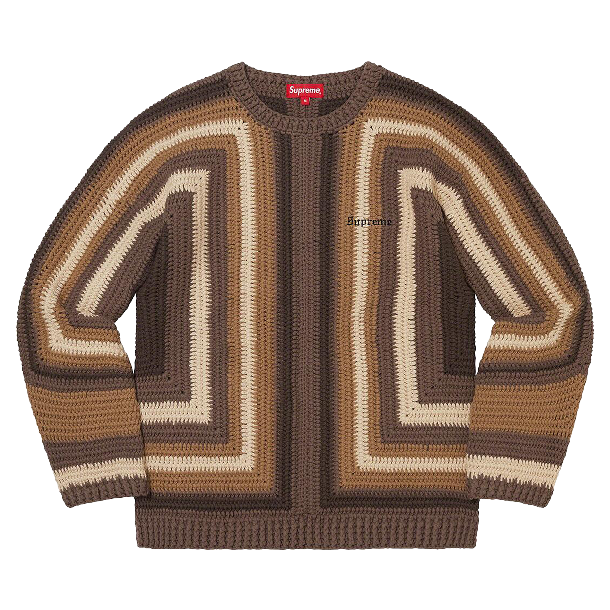 Pre-owned Supreme Hand Crocheted Sweater 'brown'