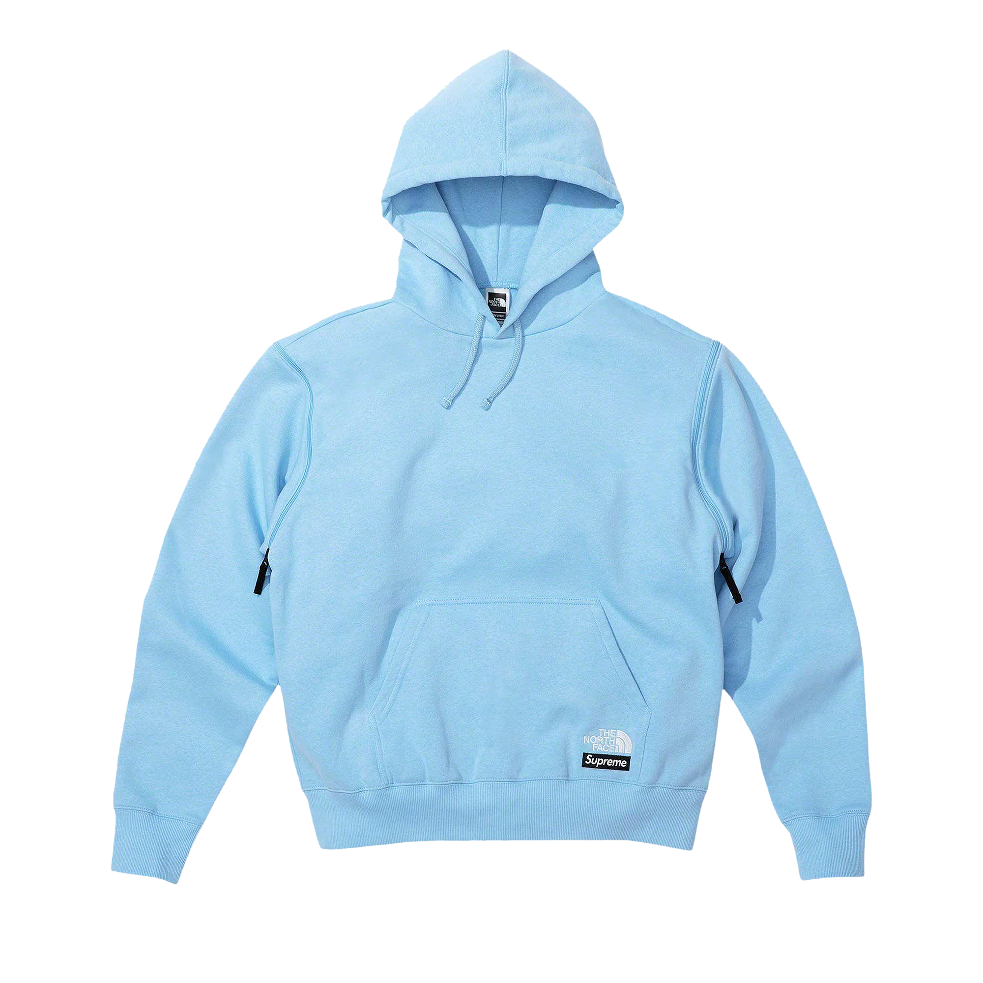 Pre-owned Supreme X The North Face Convertible Hooded Sweatshirt 'blue'