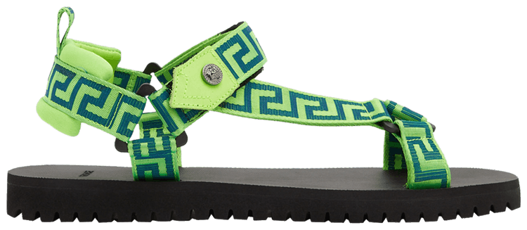 Versace La Greca Sandal Neon Green