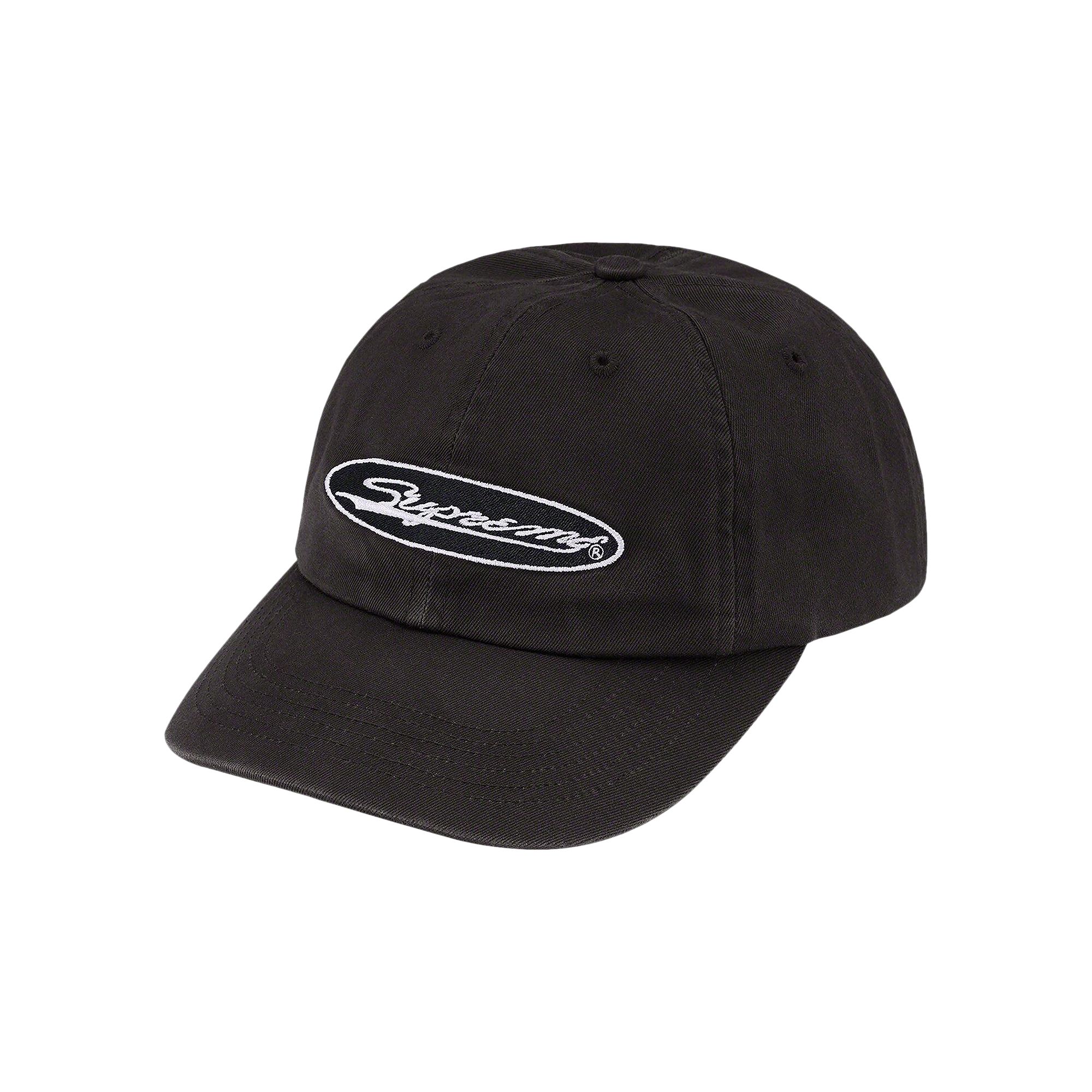 Pre-owned Supreme Oval 6-panel 'black'