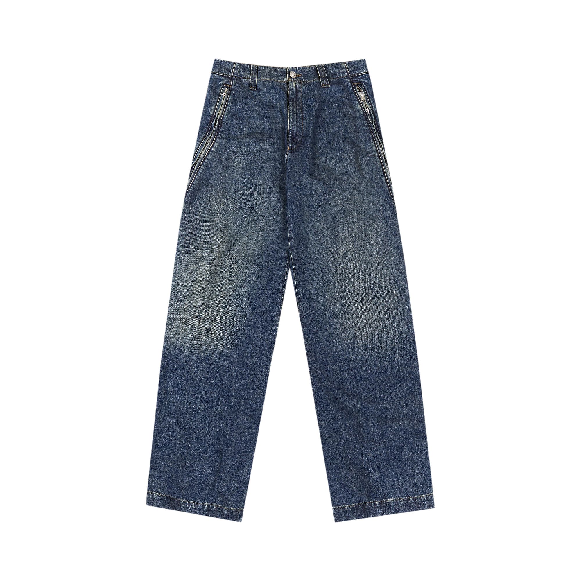 MM6 Maison Margiela Straight Leg Denim Trousers 'Blue' | Men's Size 48