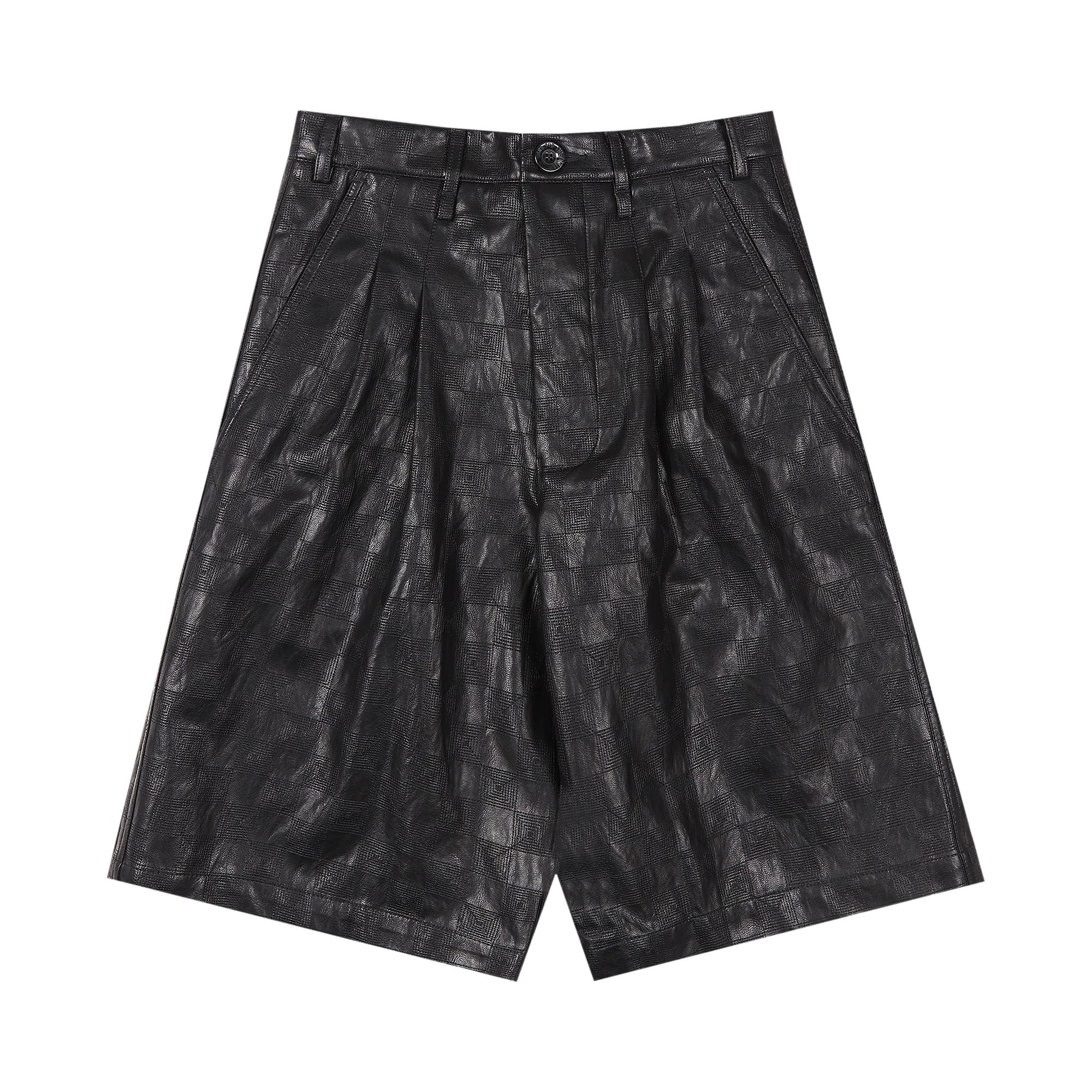 Pre-owned Song For The Mute Single Pleated Shorts 'black' | Men's Size 46