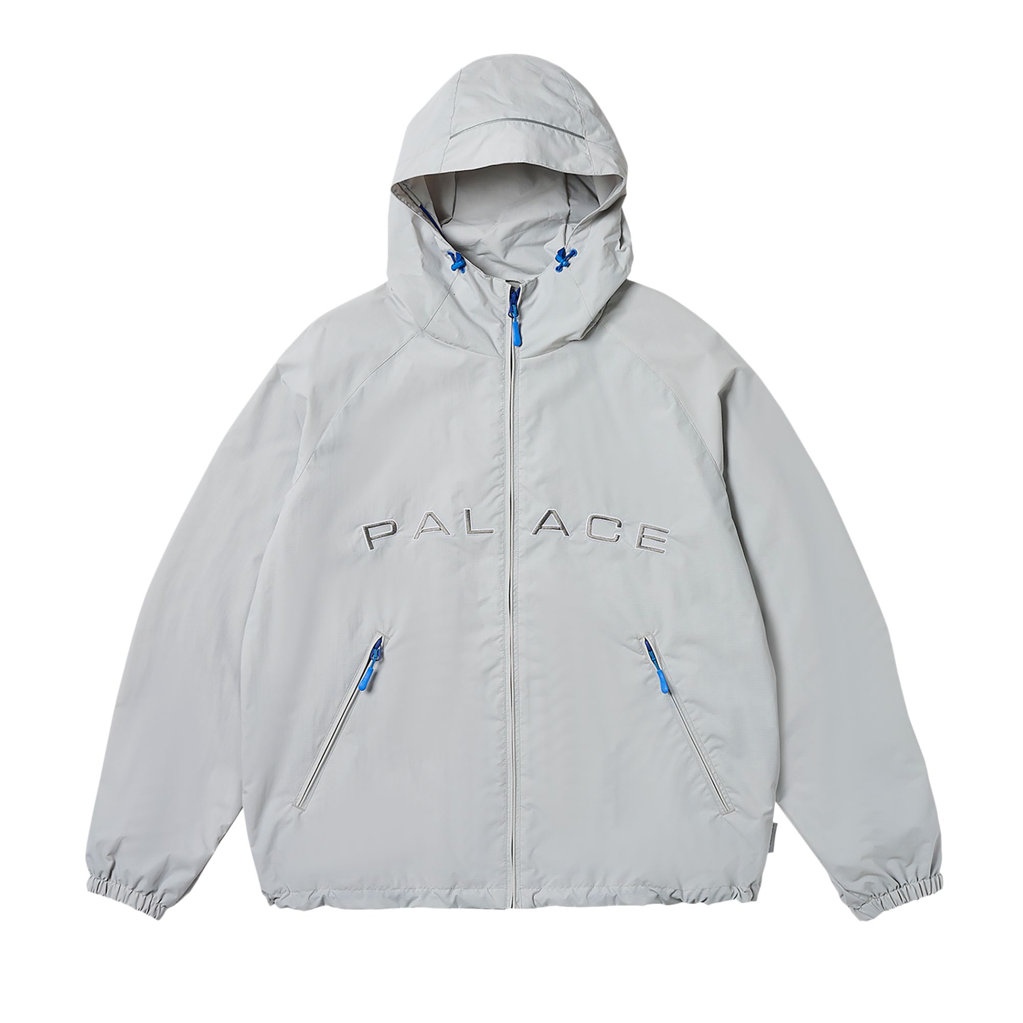 Pre-owned Palace Arc Shell Hooded Jacket 'arctic Grey'