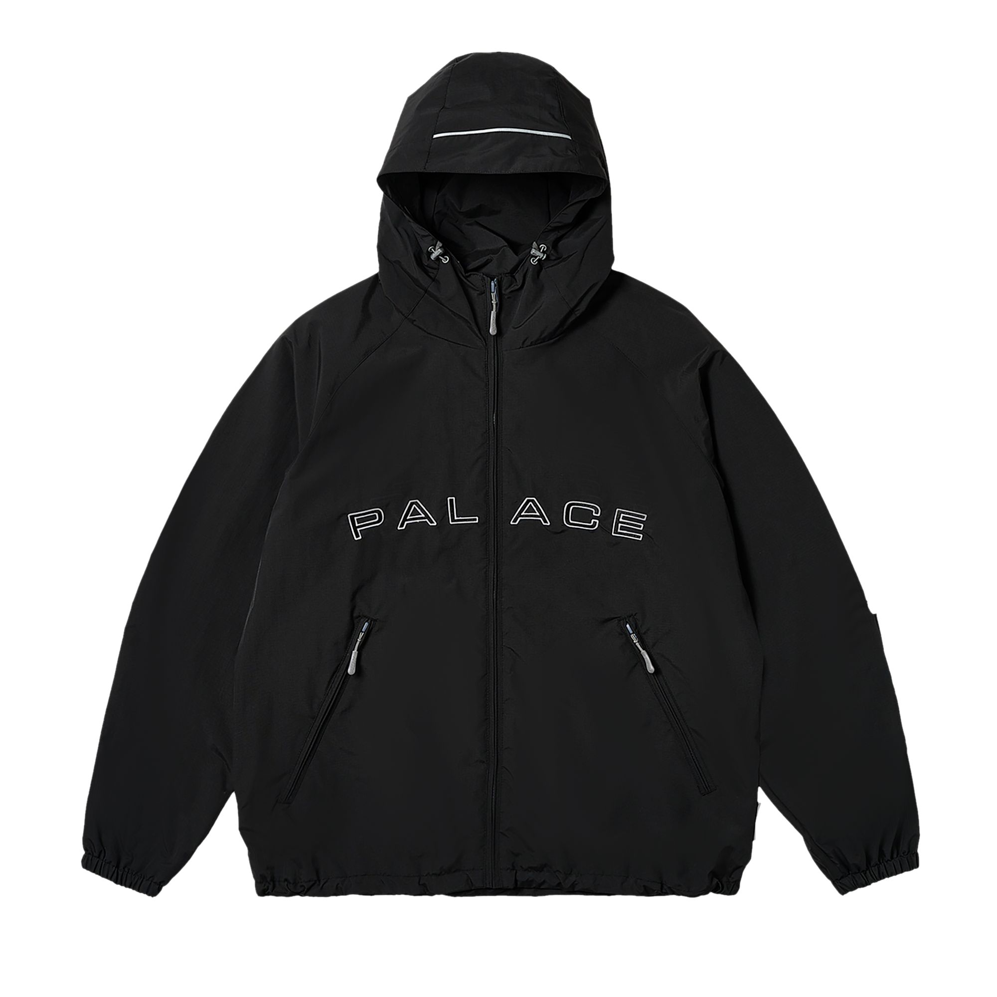 Pre-owned Palace Arc Shell Hooded Jacket 'black'