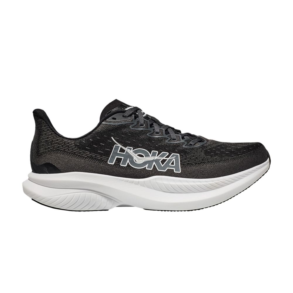 Pre-owned Hoka Wmns Mach 6 Wide 'black White' | Women's Size 8