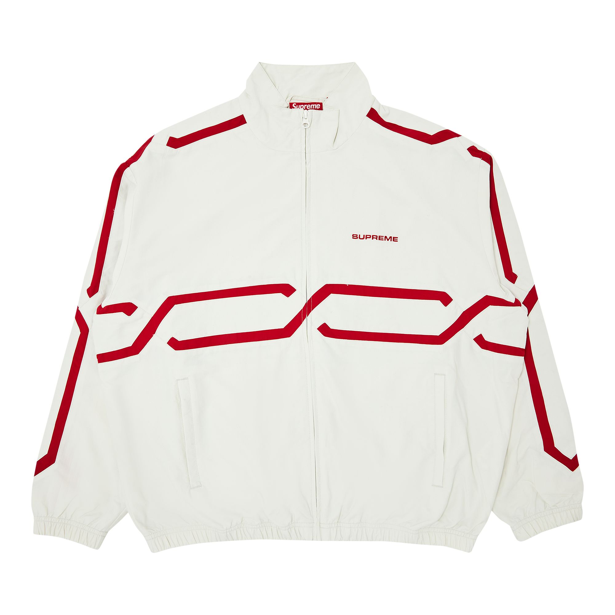 Pre-owned Supreme Inset Link Track Jacket 'light Grey'