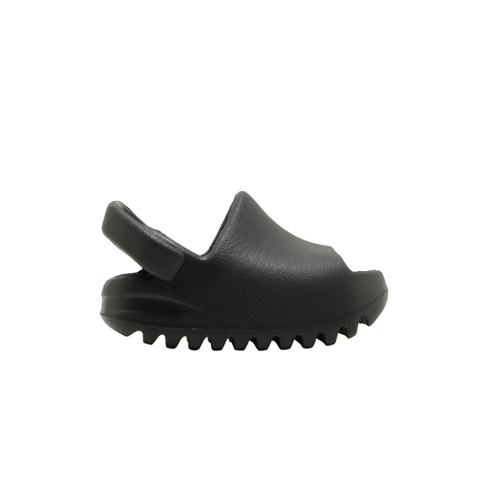 Pre-owned Adidas Originals Yeezy Slides Infants 'dark Onyx' | Black | Infant Size 5