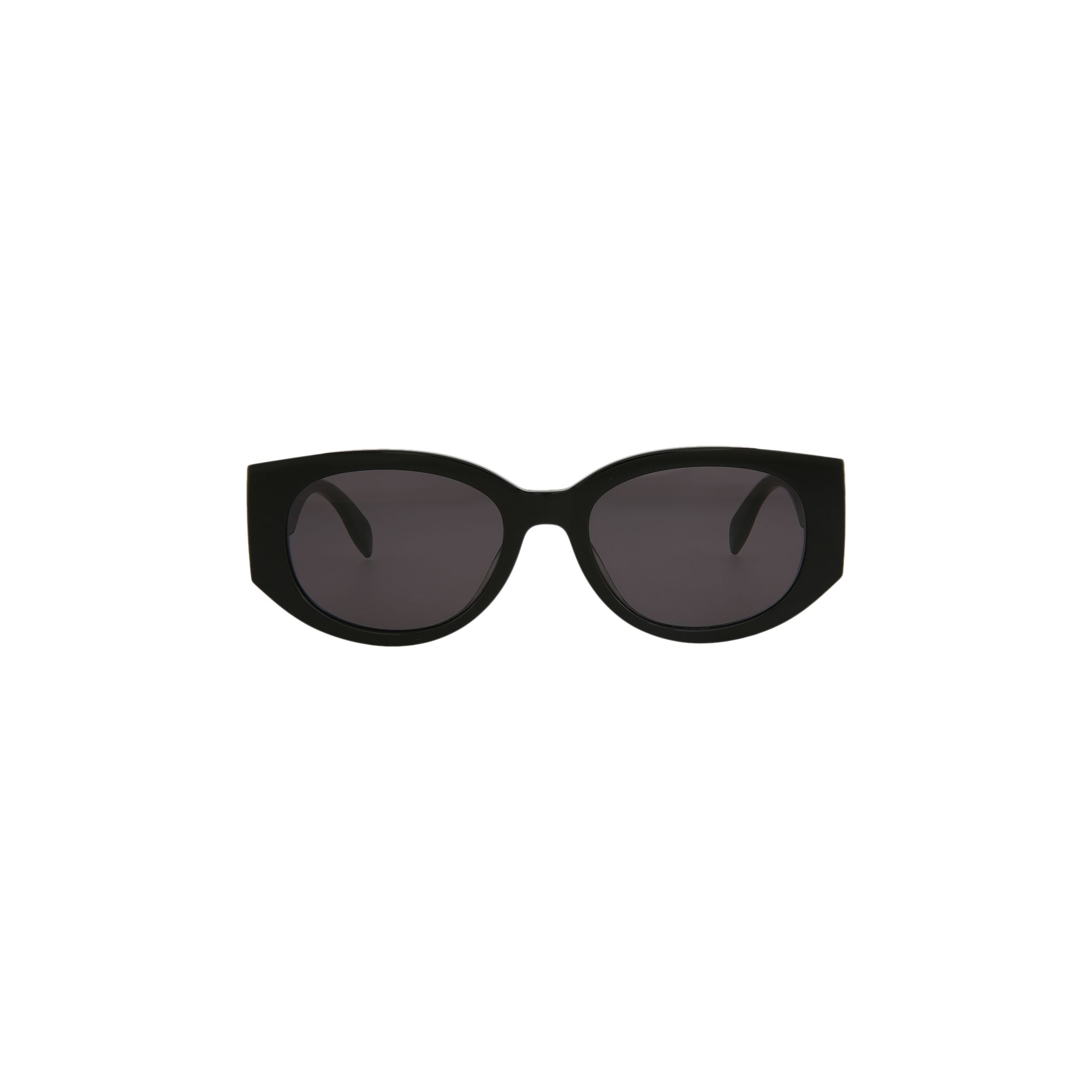 Pre-owned Alexander Mcqueen Oval Sunglasses 'black/grey' | Women's Size Onesize