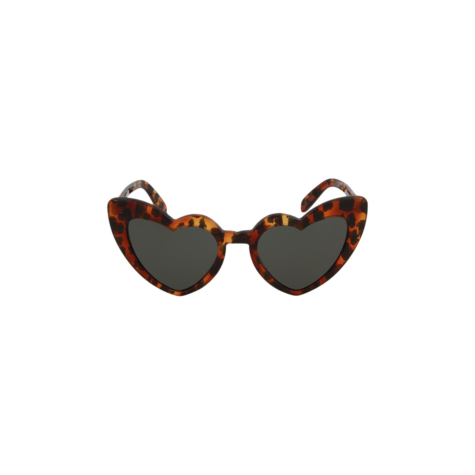 Saint Laurent Heart Sunglasses 'Havana/Grey' | Brown | Women's Size Onesize