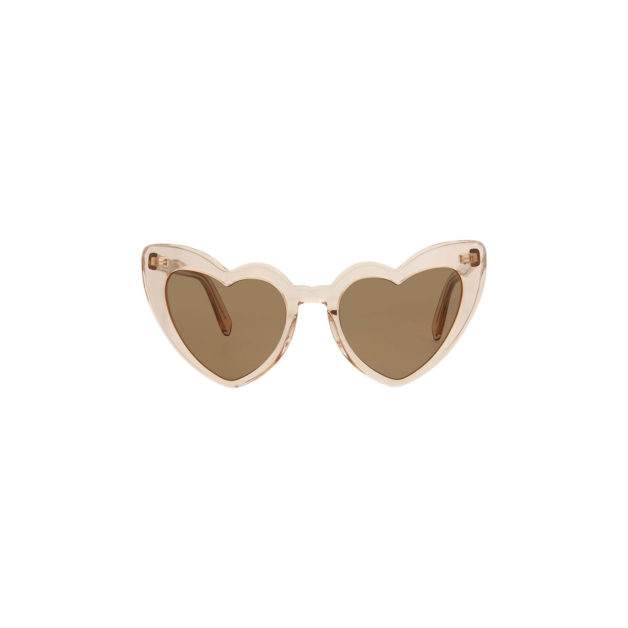 Saint Laurent Heart Sunglasses 'Nude Brown' | Women's Size Onesize